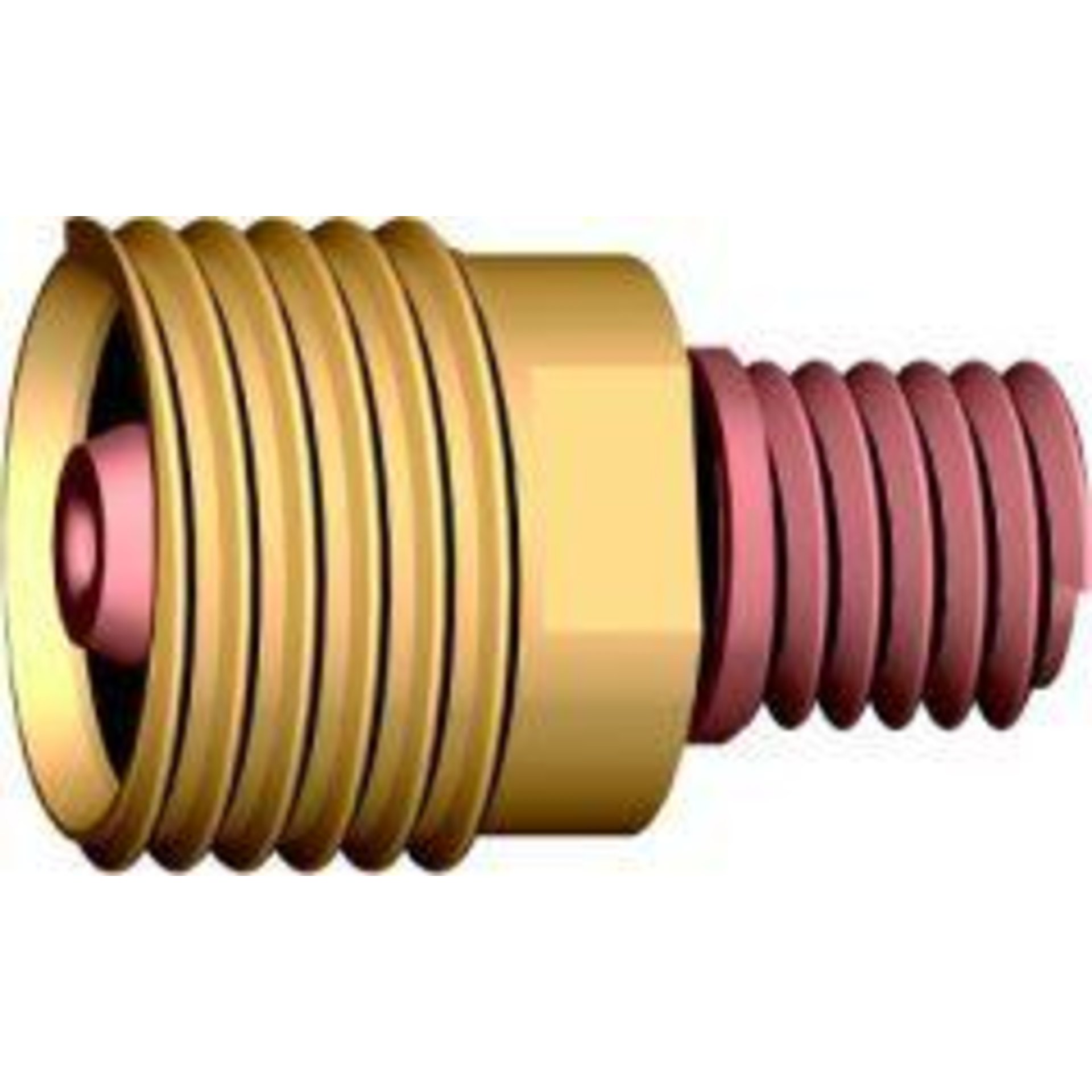 Spannhülsegehäuse mit Gaslinse 1,0 mm ABITIG 24BINZEL