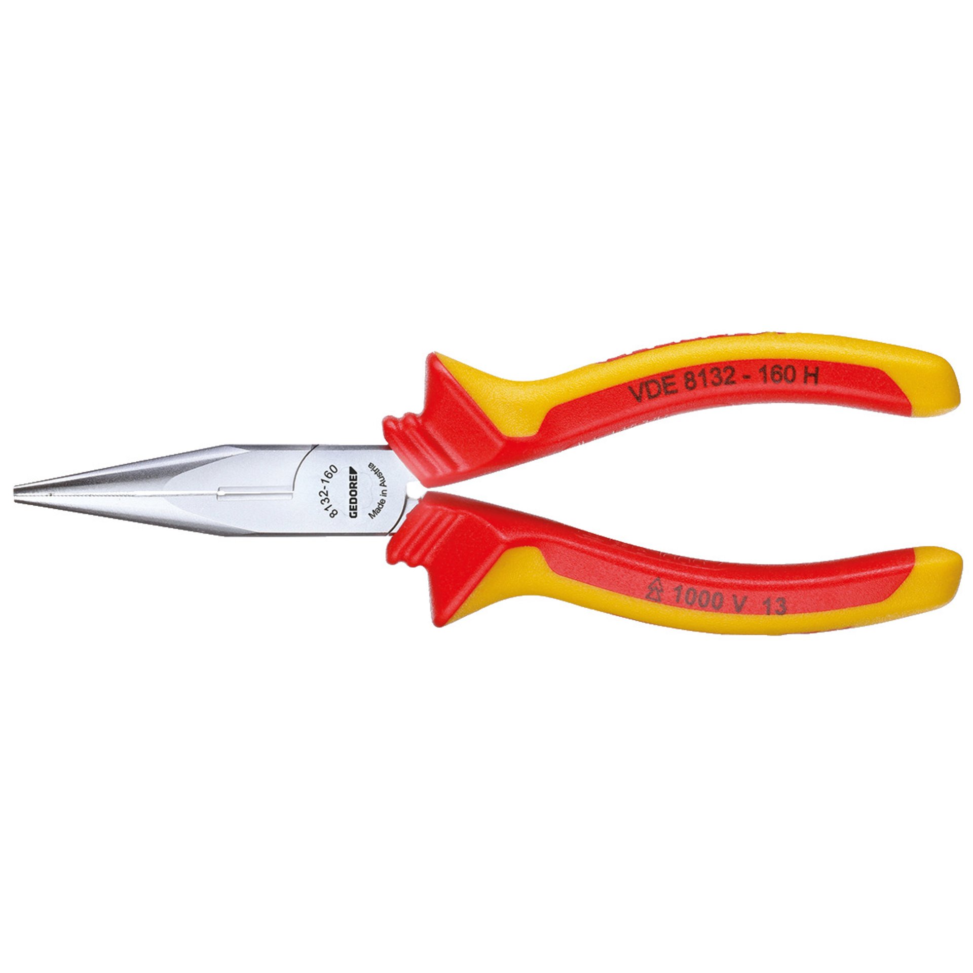 VDE 8132-160 H VDE-Flachrundzange mit Hüllenisolierung 160 mm