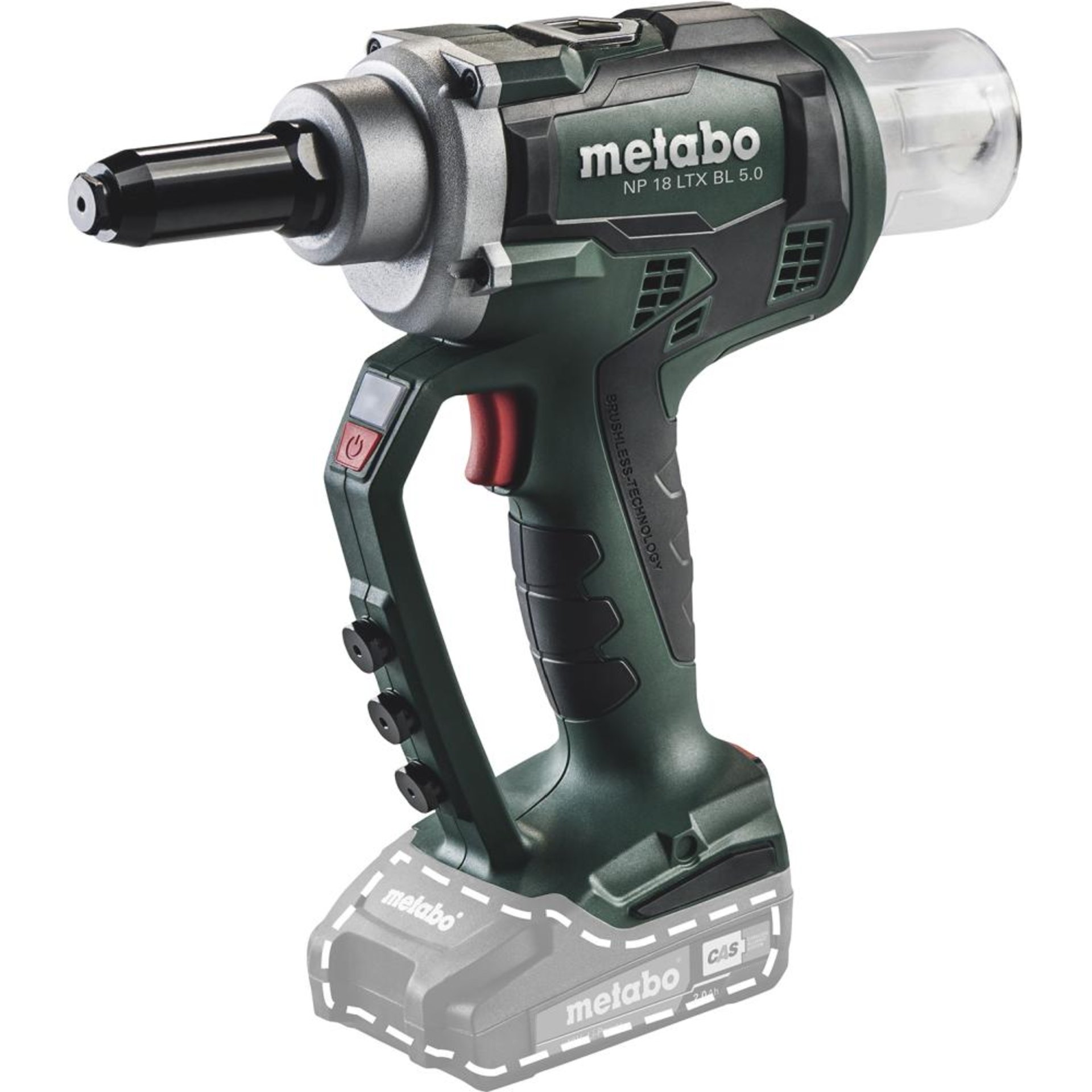 Akku-Nietpistole solo NP 18 LTX 5 Metabo ohne Akku ohne Ladegerät metaBOX