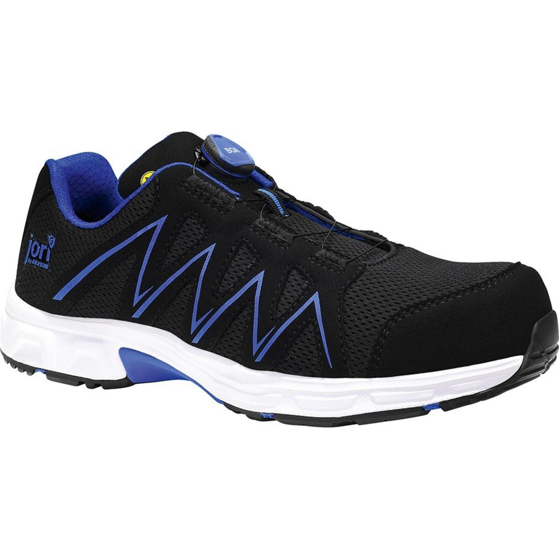 Sicherheitshalbschuh jo_SPEEDY BOA® black-blue Low 12171, S1P ESD