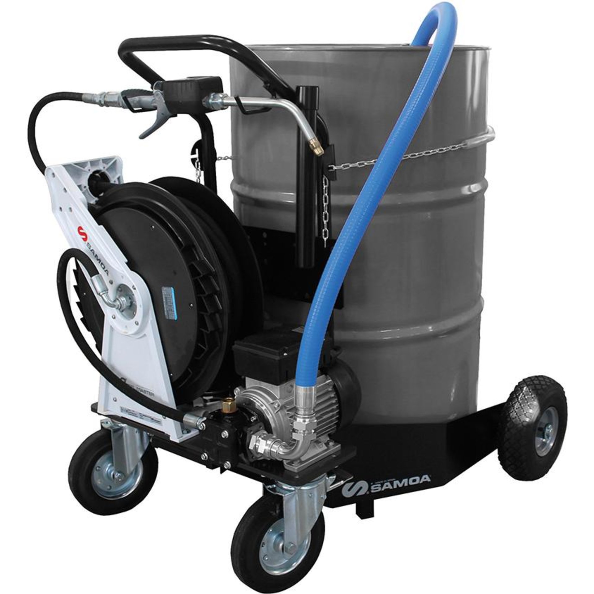 Elektrische Abfüllanlage Pumpmatic EZP 0.5 Basic 4-Rad-Fahrwagen auto. Schlauchaufroller
