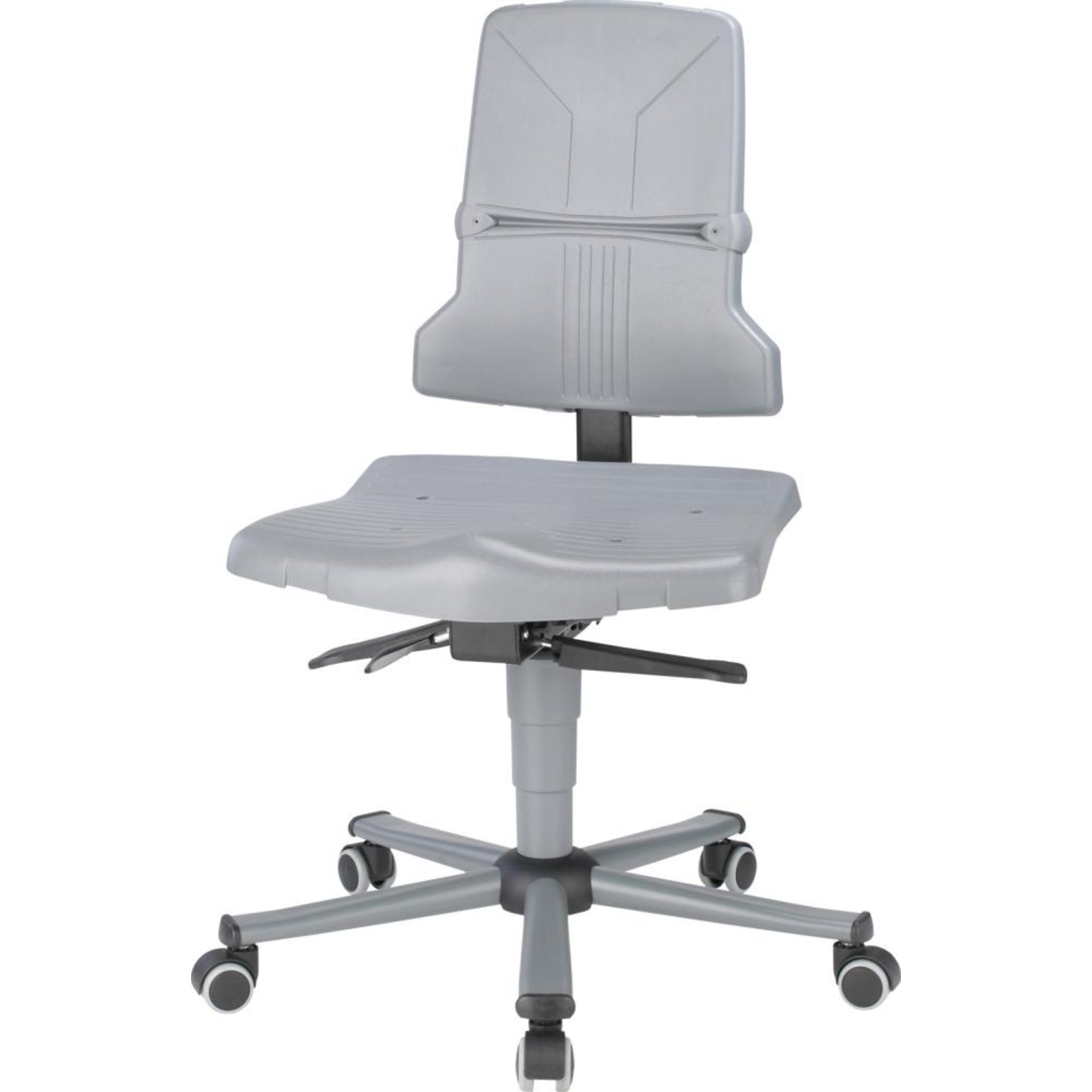 Bimos Arbeitsstuhl 9813-1000 Sintec 2 grau Sitzhöhe 430-580 mm mit Rollen