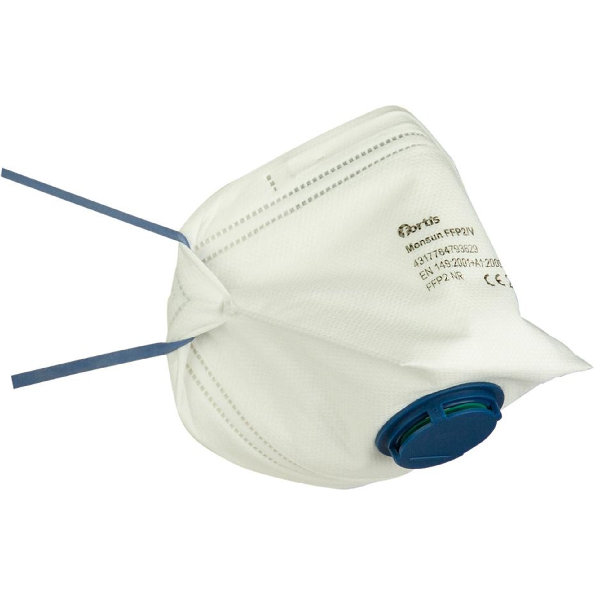 Atemschutzmaske Monsun FFP2 V, Box = 10 Stück FORTIS