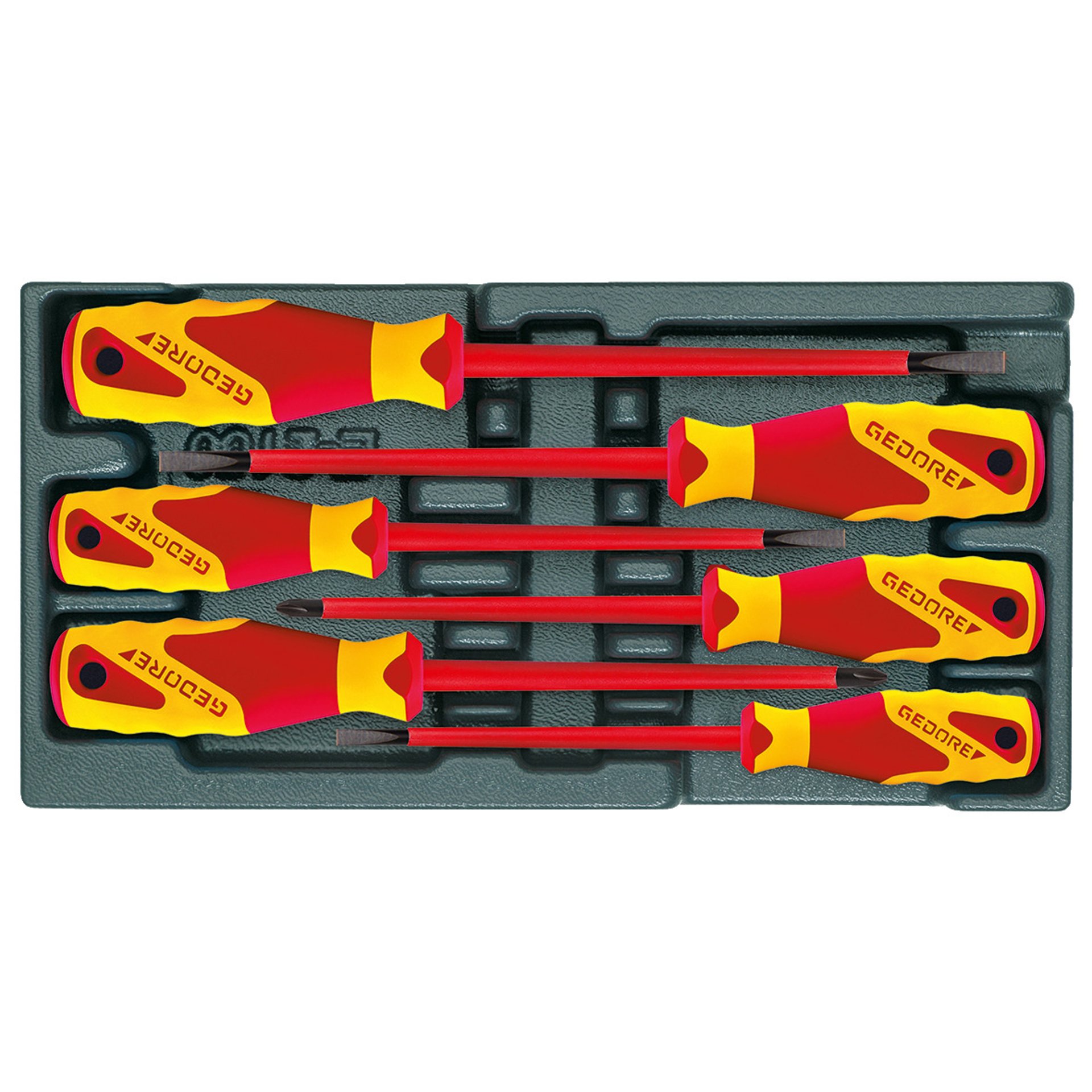 1500 ES-VDE 2170 PZ VDE-Schraubendreher-Satz in 1/3 ES-Modul