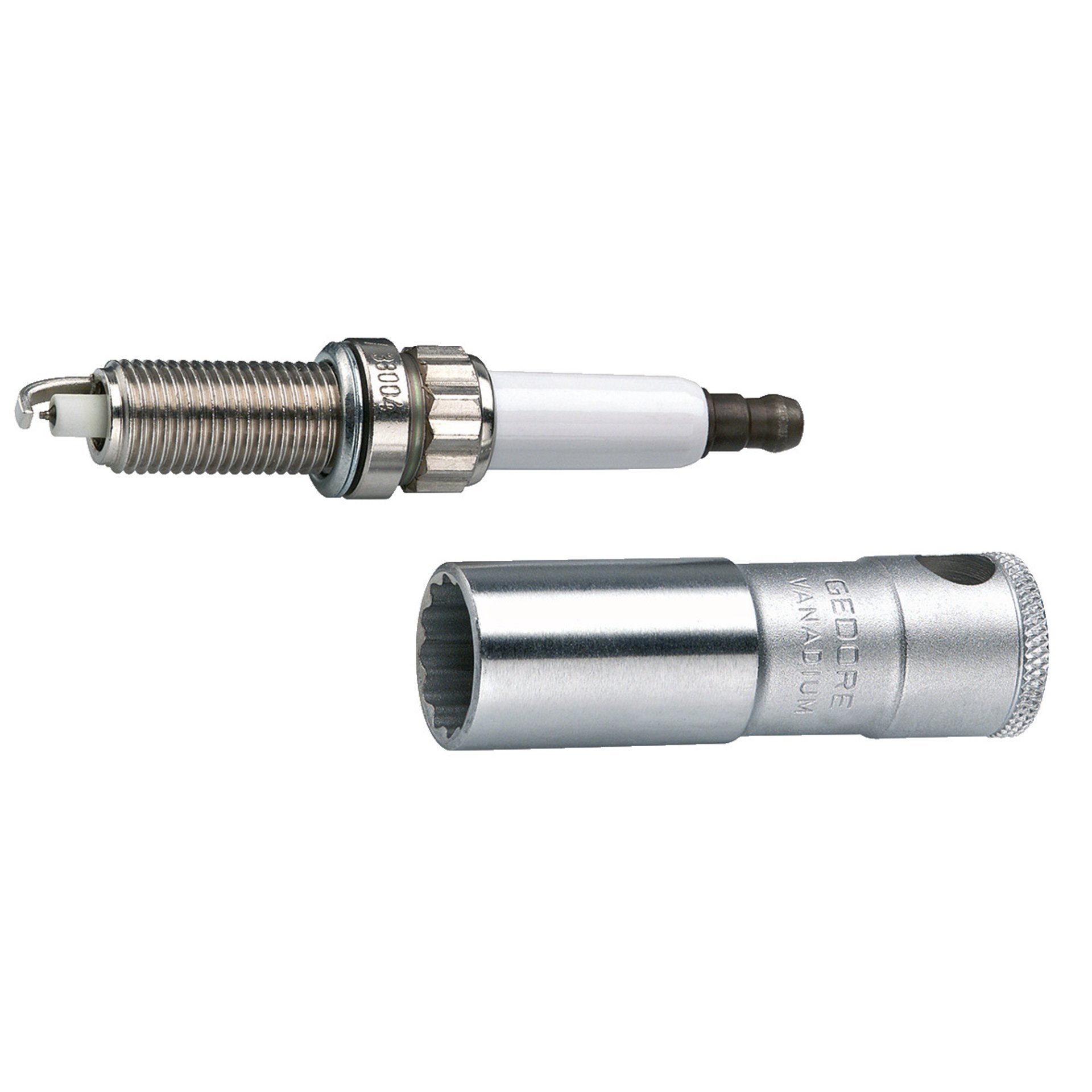 D 55 Zündkerzeneinsatz mit Haltefeder 3/8" 14 mm