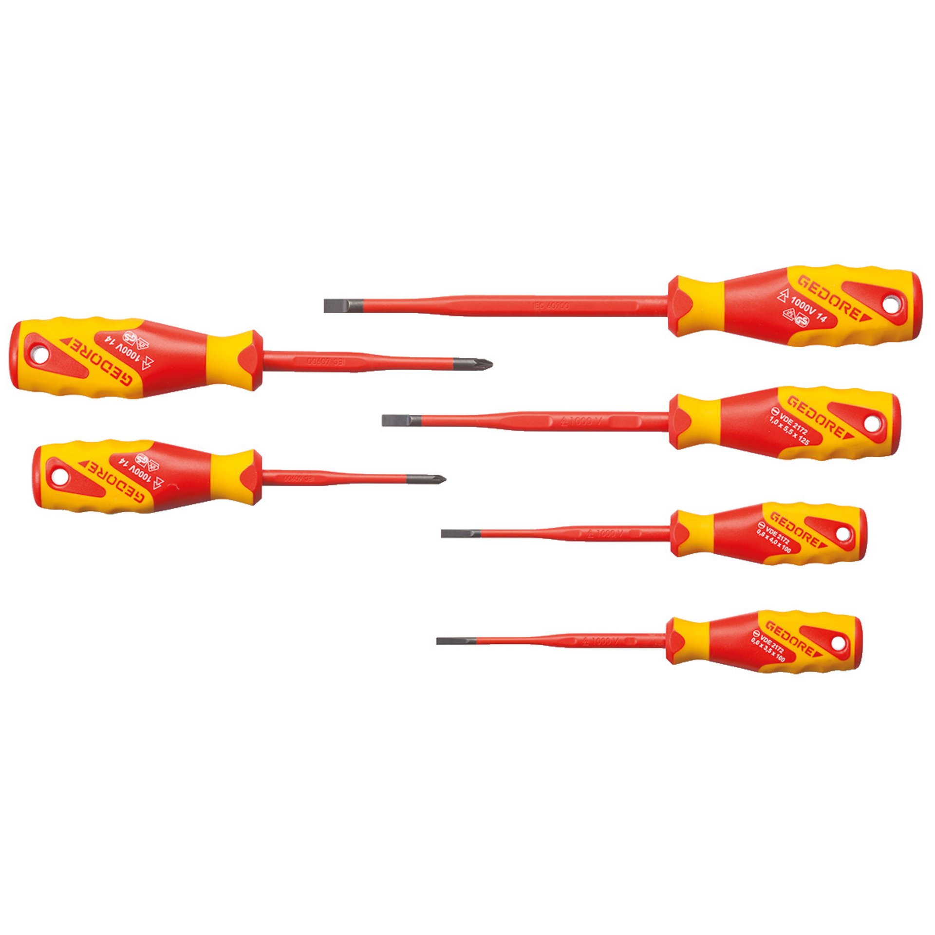 VDE 2162-2172 PZ-06 VDE-Schraubendreher-Satz SLIM DRIVE, 6-teilig