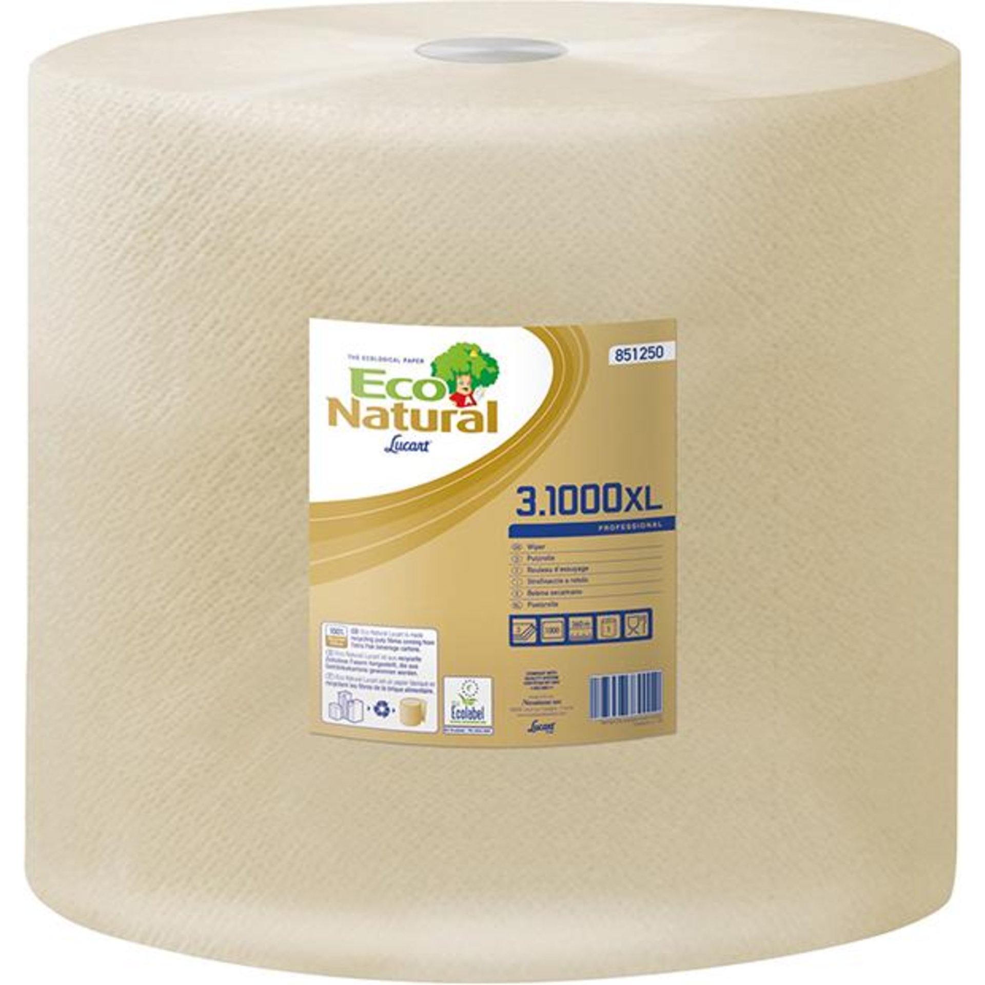 Putztuchrolle, Eco Natural Lucart , 3-lagig