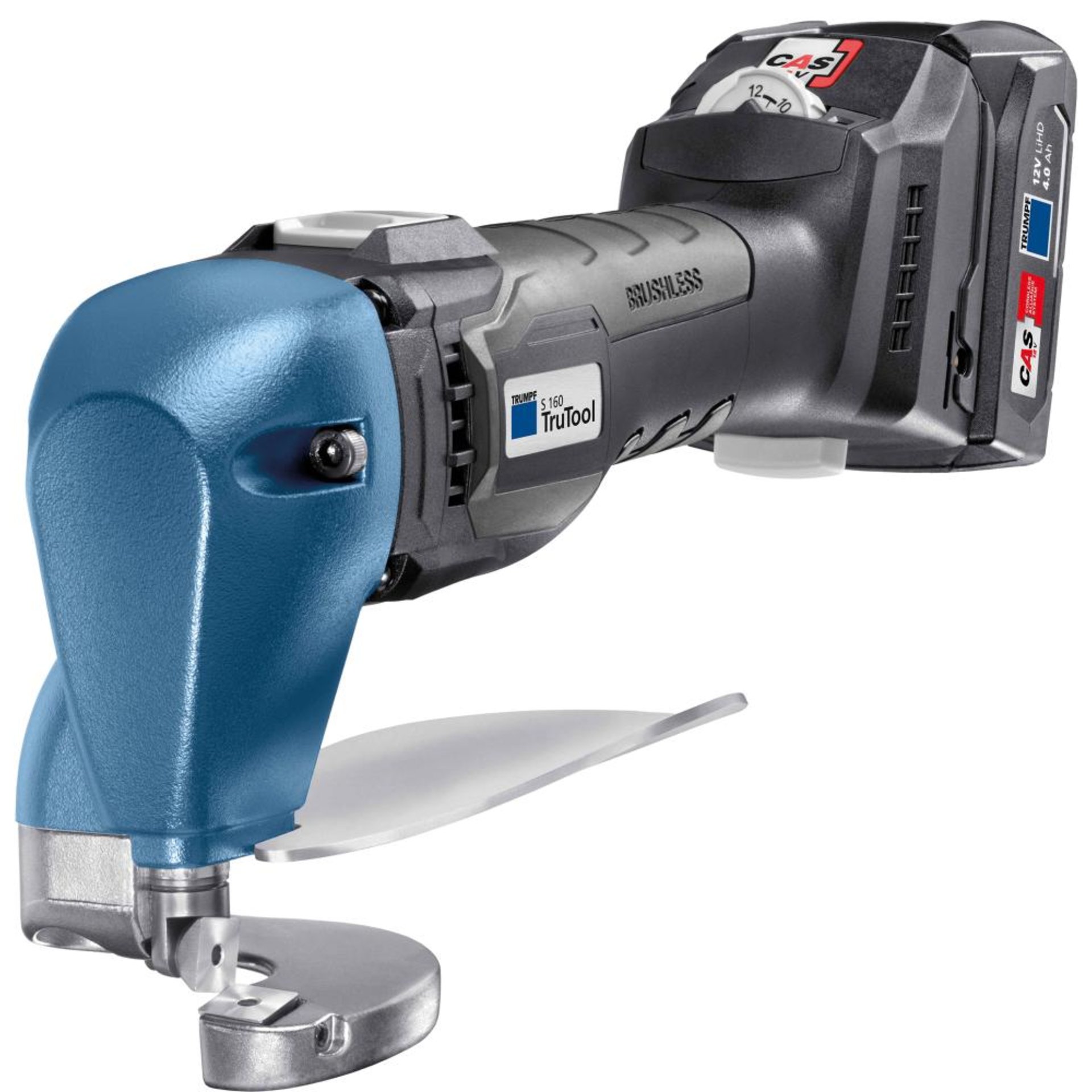 Akku Blechschere TruTool S 160 Trumpf 2x18,0V 4,0 Ah Ladegerät Trumpf-Box
