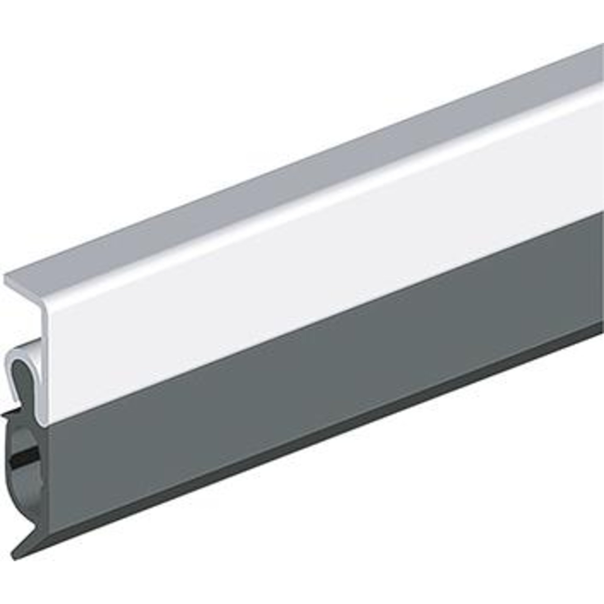 Abdichtungsschiene Elro XL z. nageln Alu silber,H20xL2300,SPmax.13
