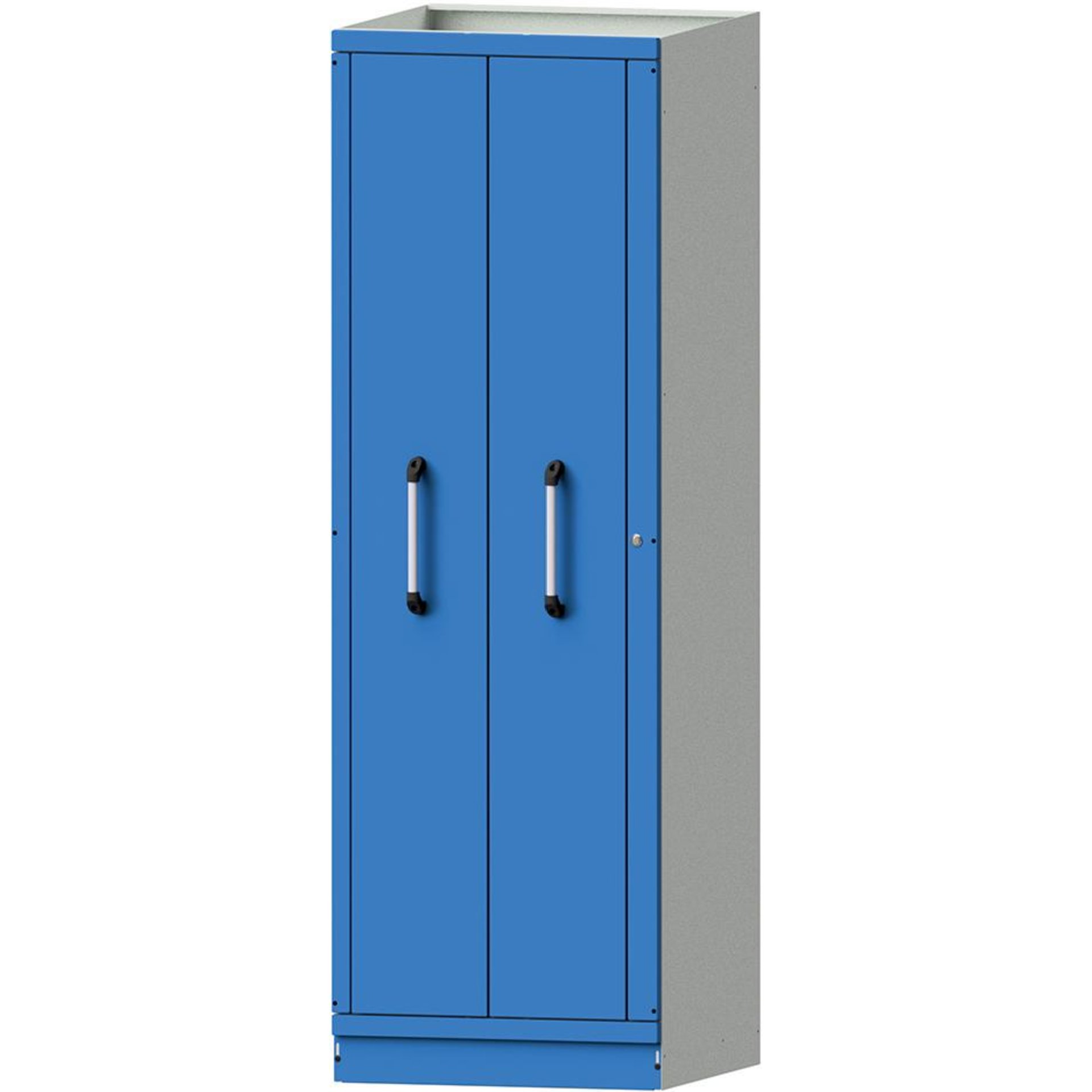 Vertikalauszugschrank B715xT720xH2200mm RAL 7035/5012