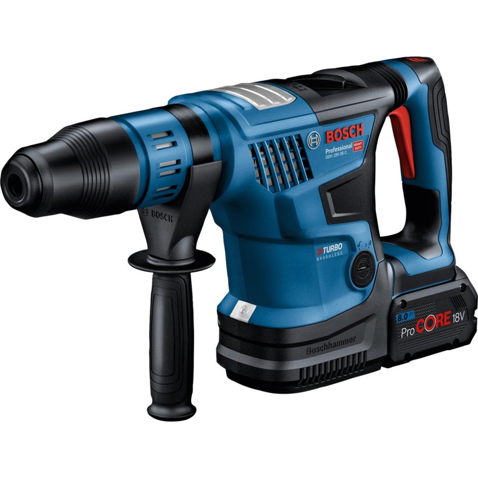 Akku-Kombihammer GBH 18V-36 C Bosch 2x18,0 V 8,0 Ah ProCore LadegerätGAL1880CV Koffer