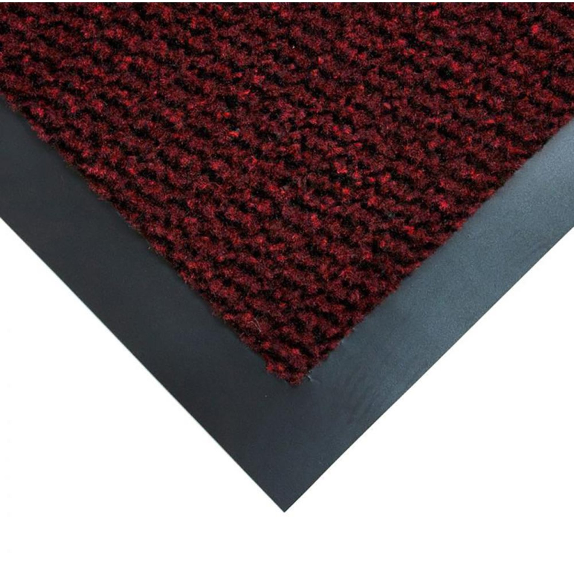 Schmutzfangmatte Vyna-Plush schwarz/rot B90xL120 cm