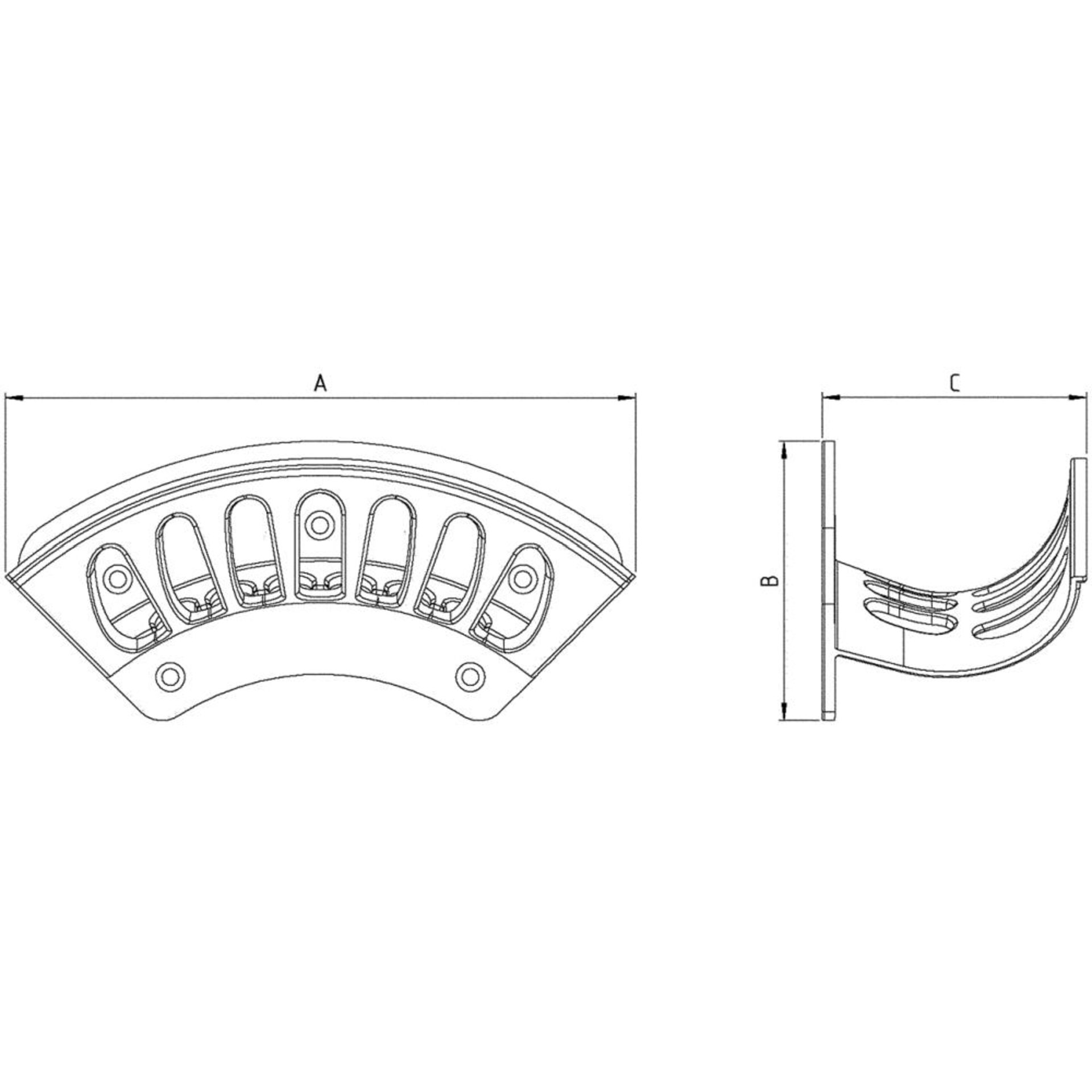 Wandschlauchhalter M Form
