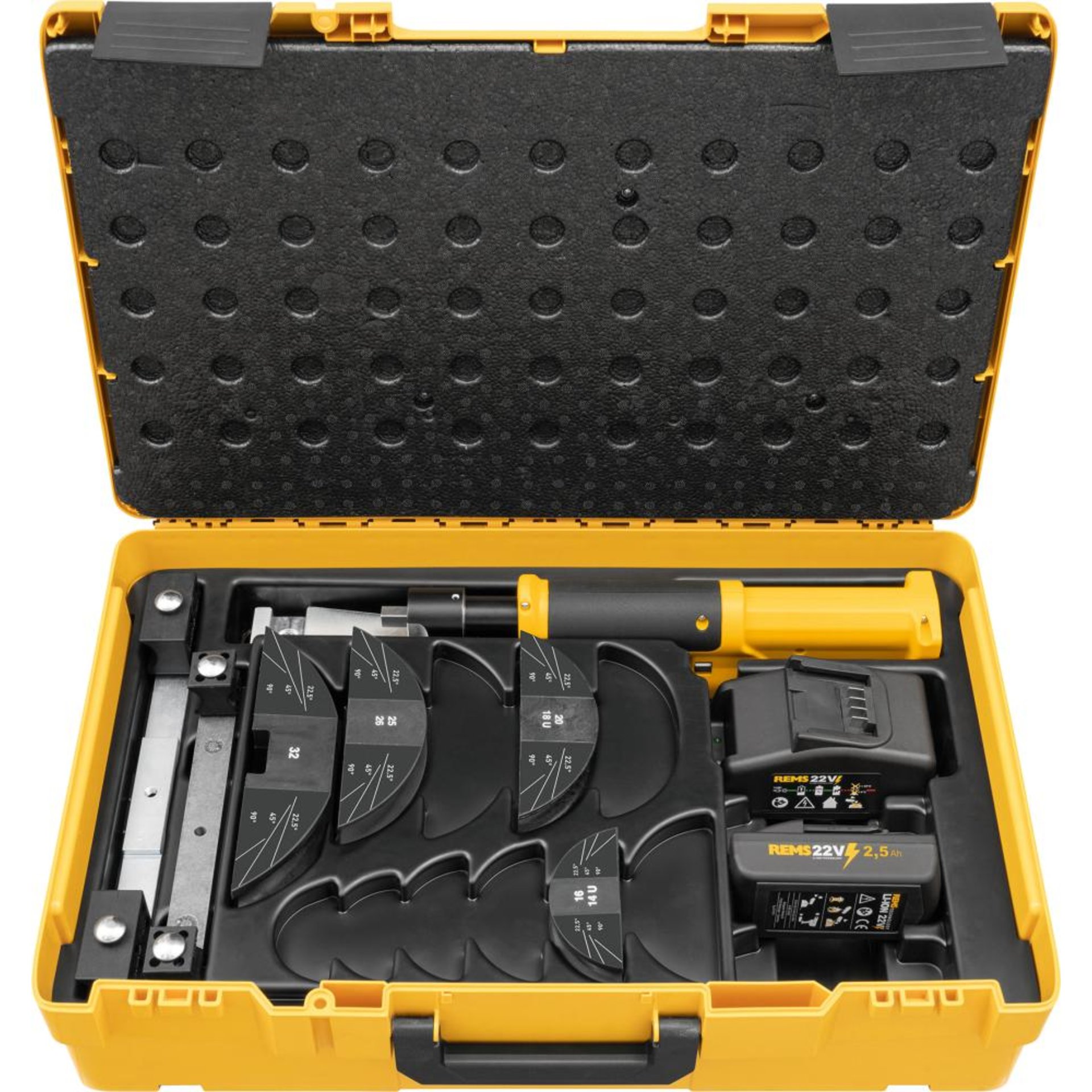 Akku-Rohrbieger 10-32 mm Hydro-Swing 22V Rems Set 16-18-20-25/26-32