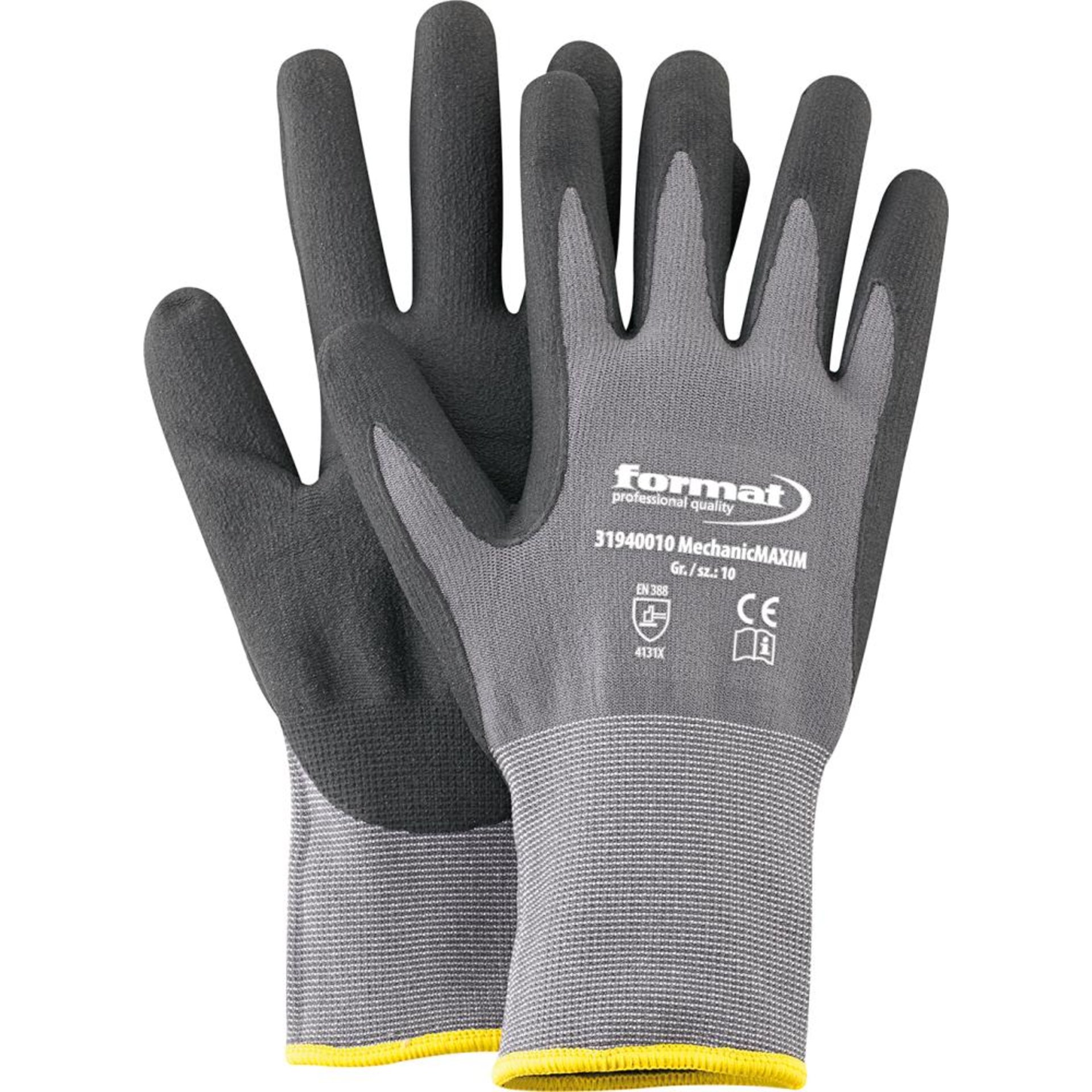 Handschuh Maxim, ohne Noppen, Gr.10 FORMAT