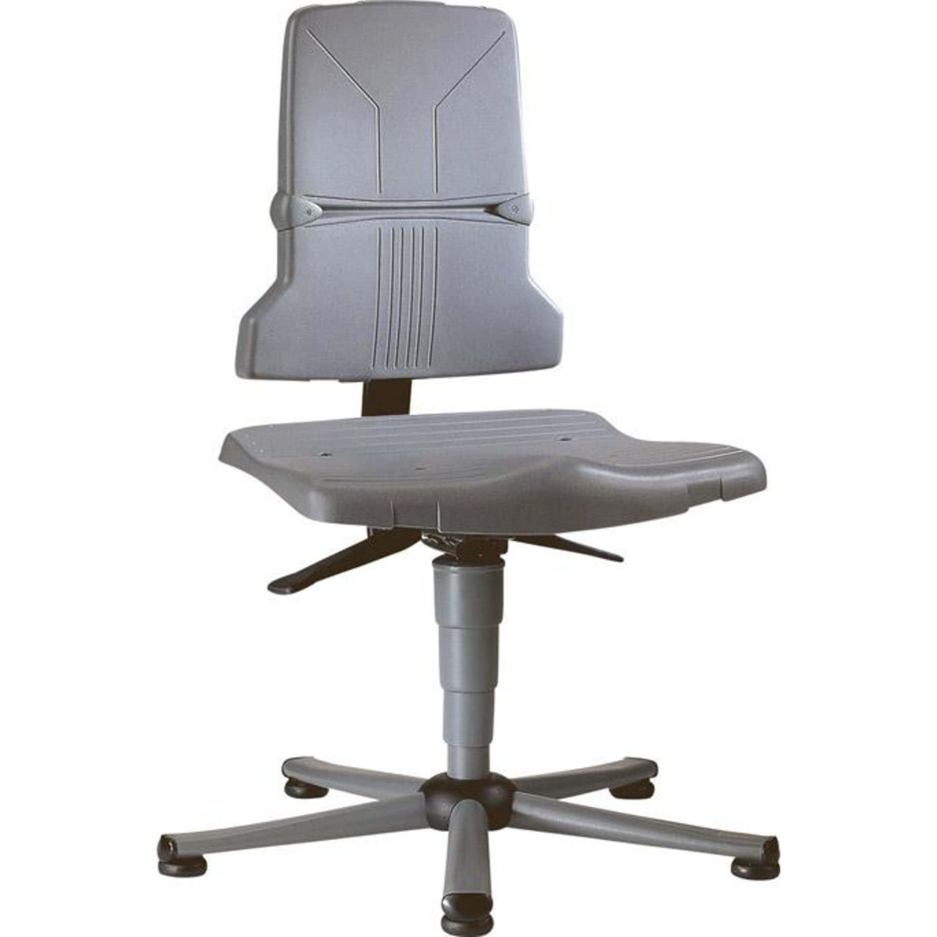 Bimos Arbeitsstuhl 9800-1000 Sintec 1 grau Sitzhöhe 430-580 mm mit Gleiter