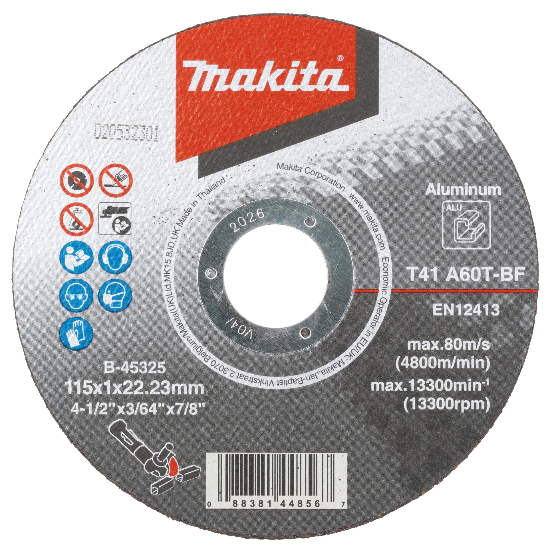 Trennscheibe Alu 115x1,0mm