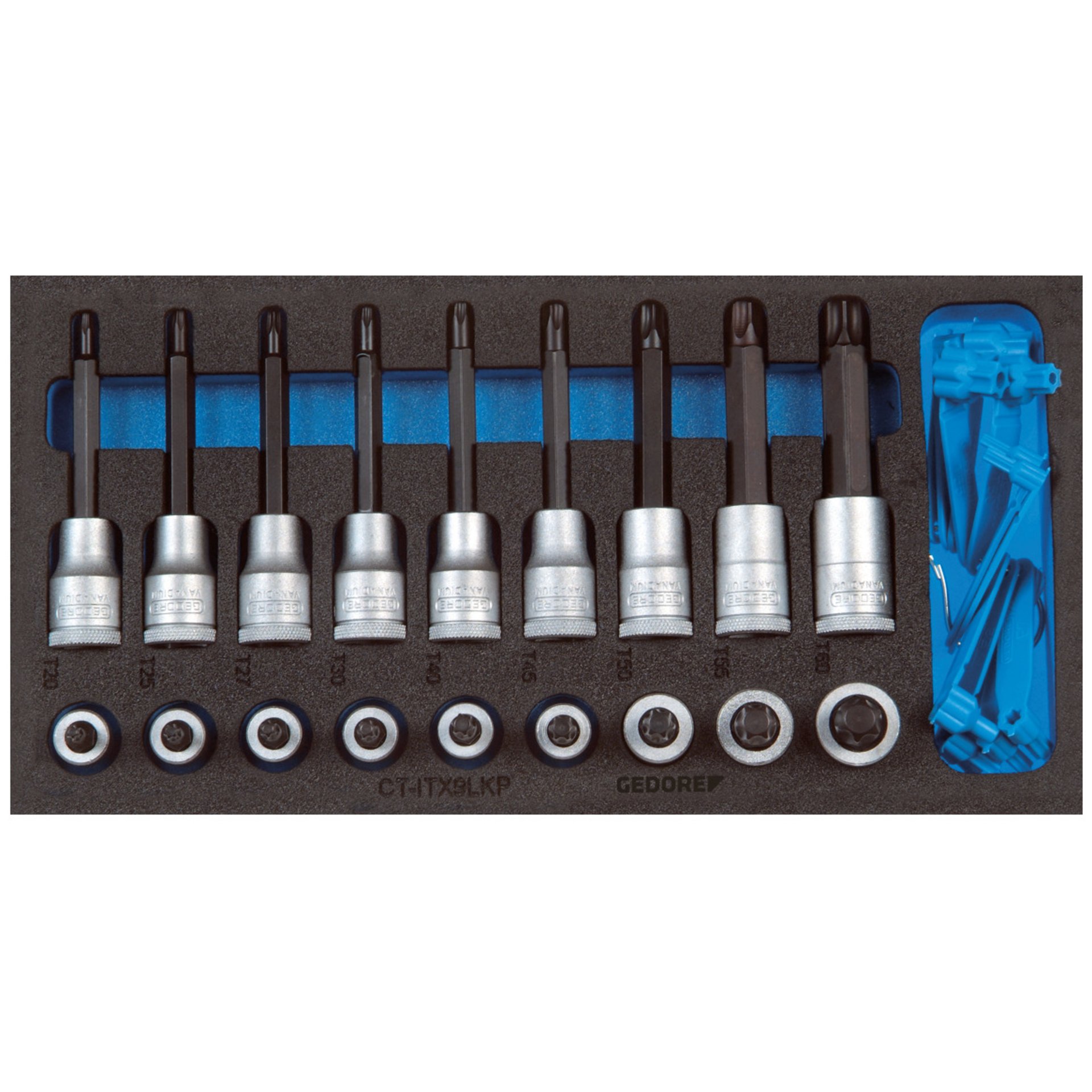 1500 CT1-ITX 19 LKP Satz Schraubendrehereinsätze 1/2" in Check-Tool-Modul