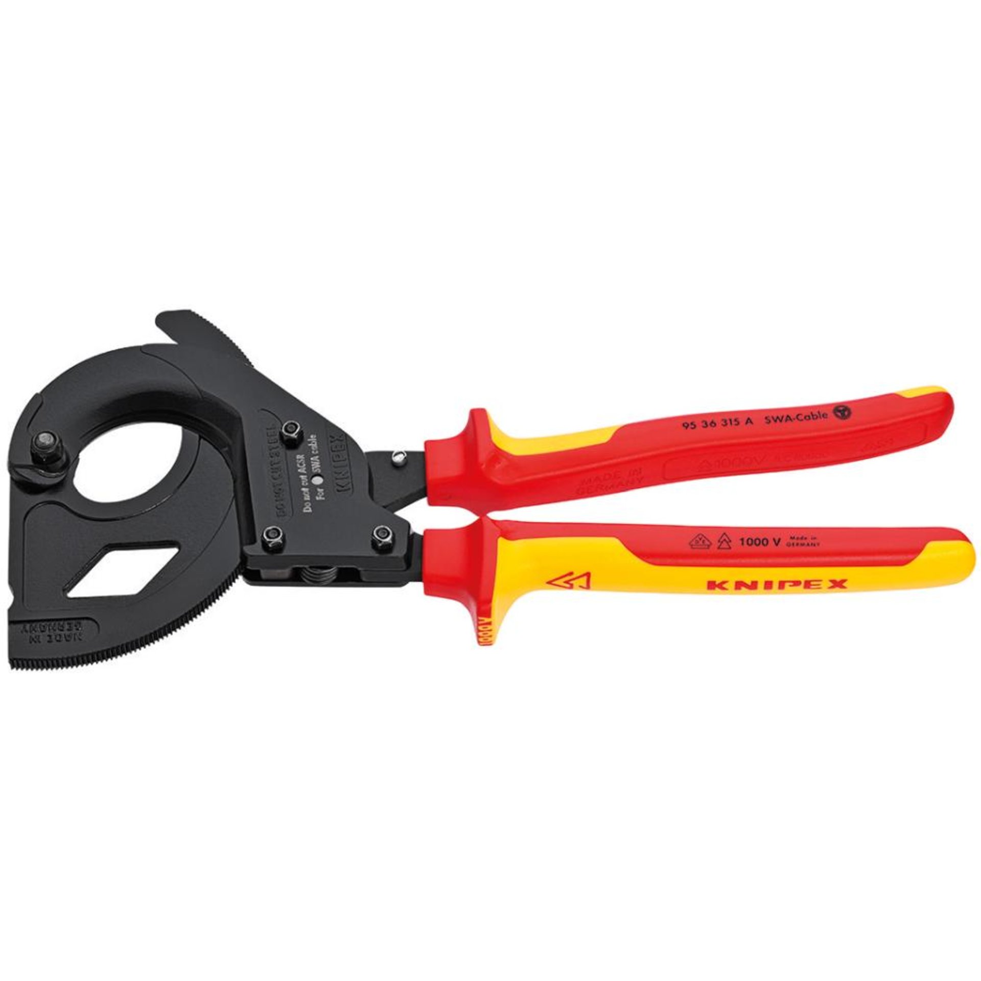 Kabelschn. f.SWA-Kabel 315mm VDE 2K-Hülle Knipex