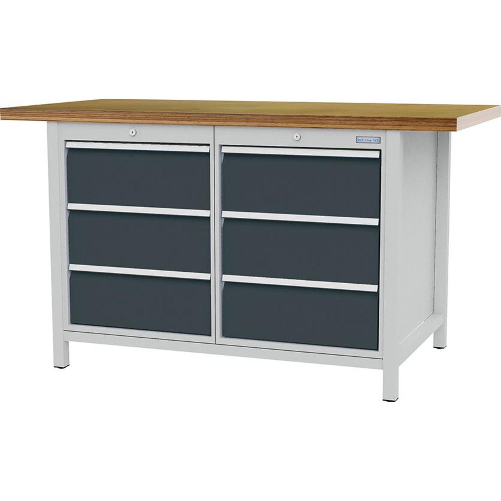 Kastenwerkbank, 6 Schubladen