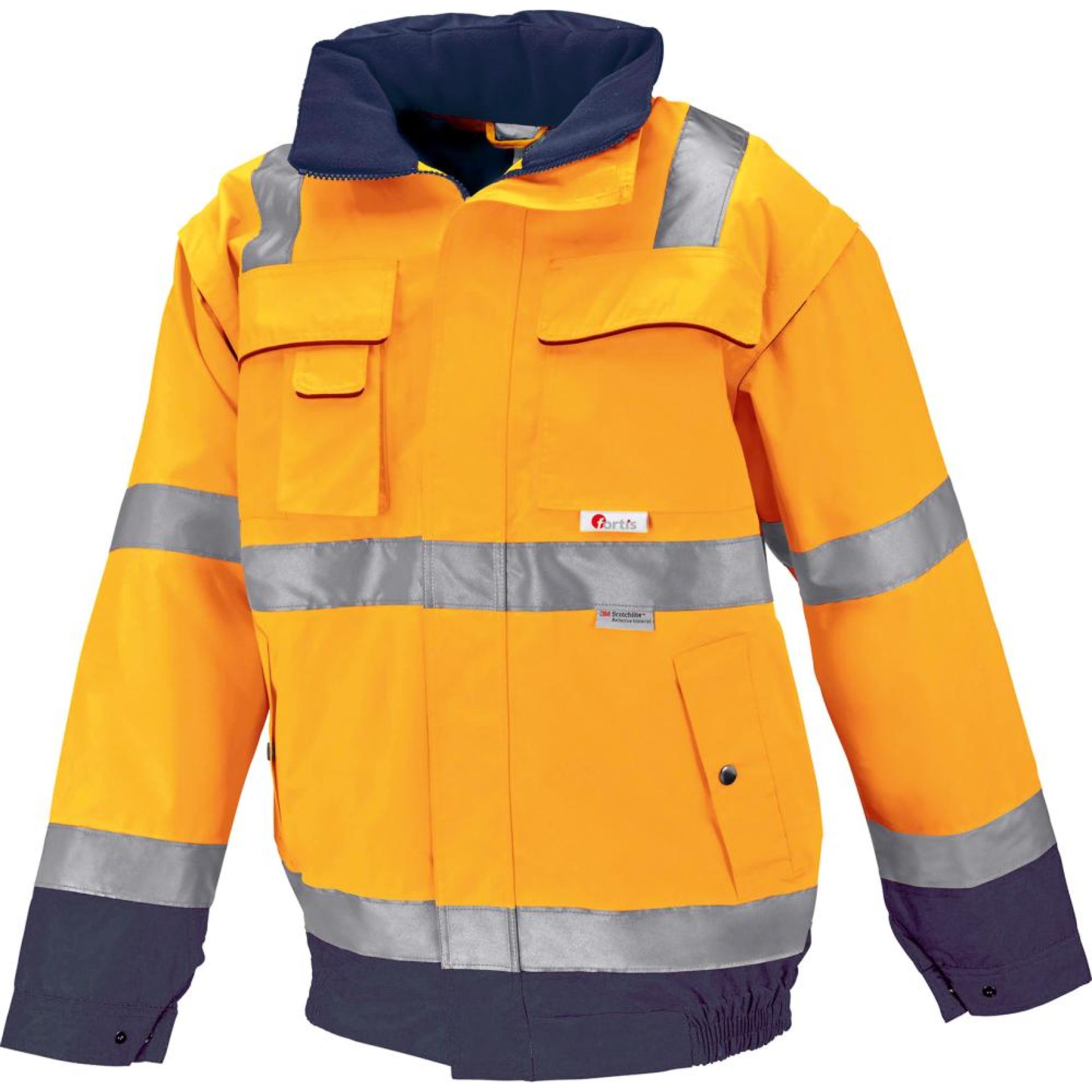 Warnjacke ARTHUR, orange/marine, Gr.2XL, FORTIS