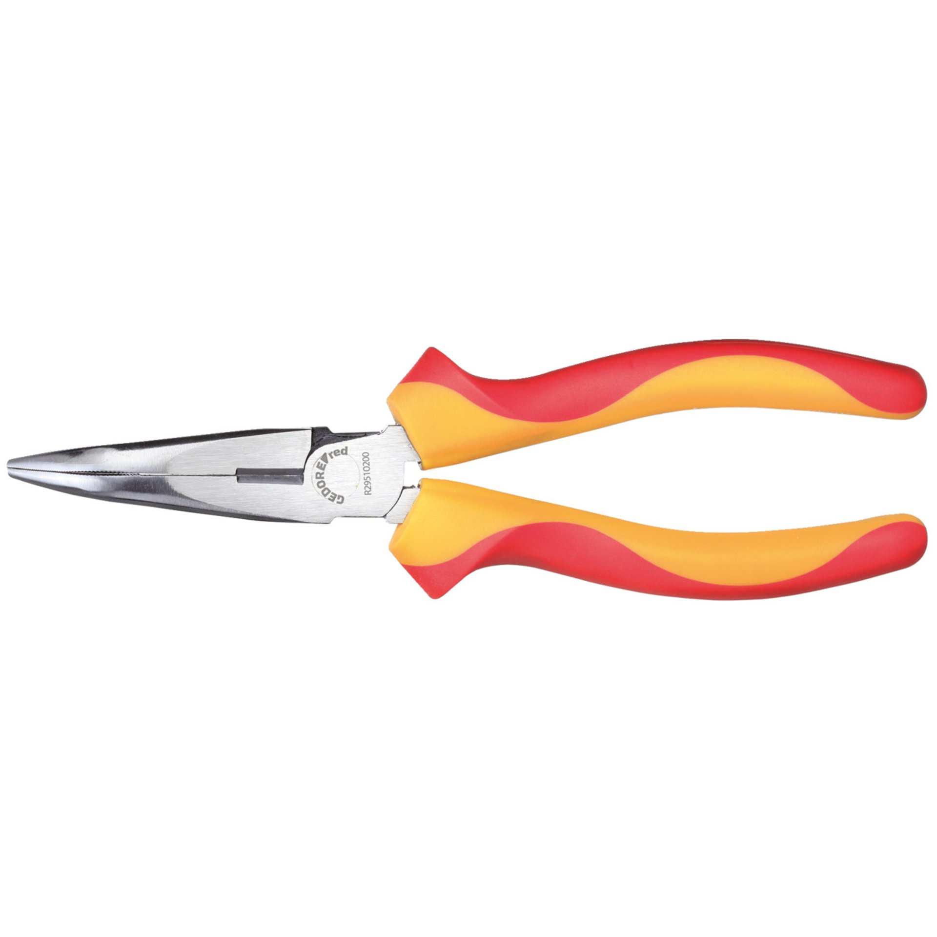 R29510200 VDE-Flachrundzange 200mm 45° 2K-Griff