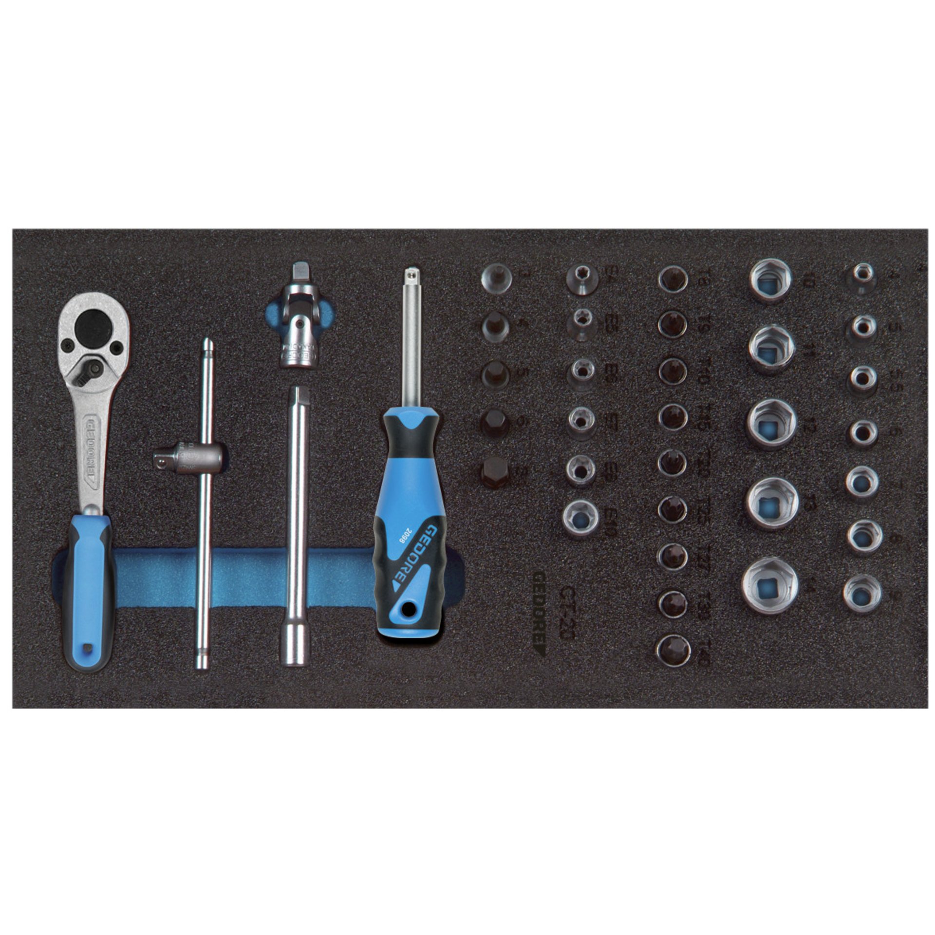 1500 CT1-20 Steckschlüssel-Sortiment 1/4" in Check-Tool-Modul