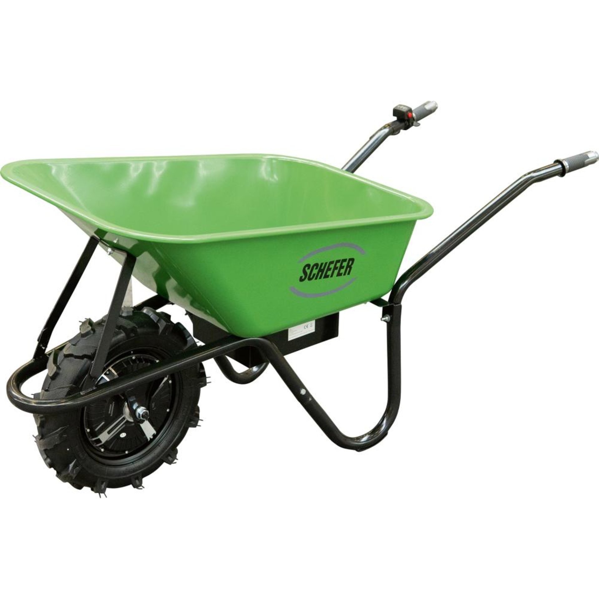 Akku-Schubkarre ASK Prem.80l, Tragkraft 150 kg 500W Antrieb 24V/12Ah
