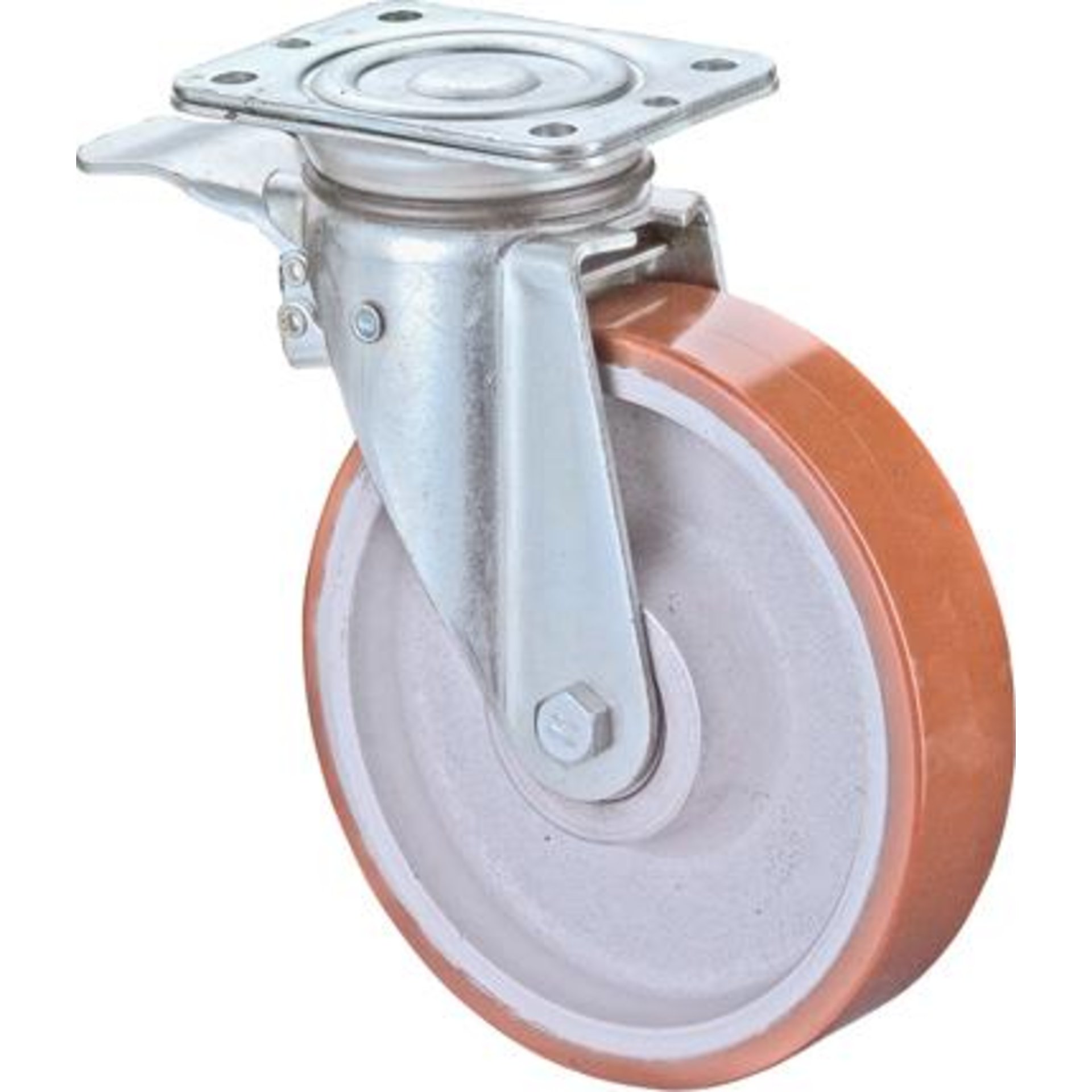 Schwerlast-Lenkrolle mit Totalfeststeller N120.C10