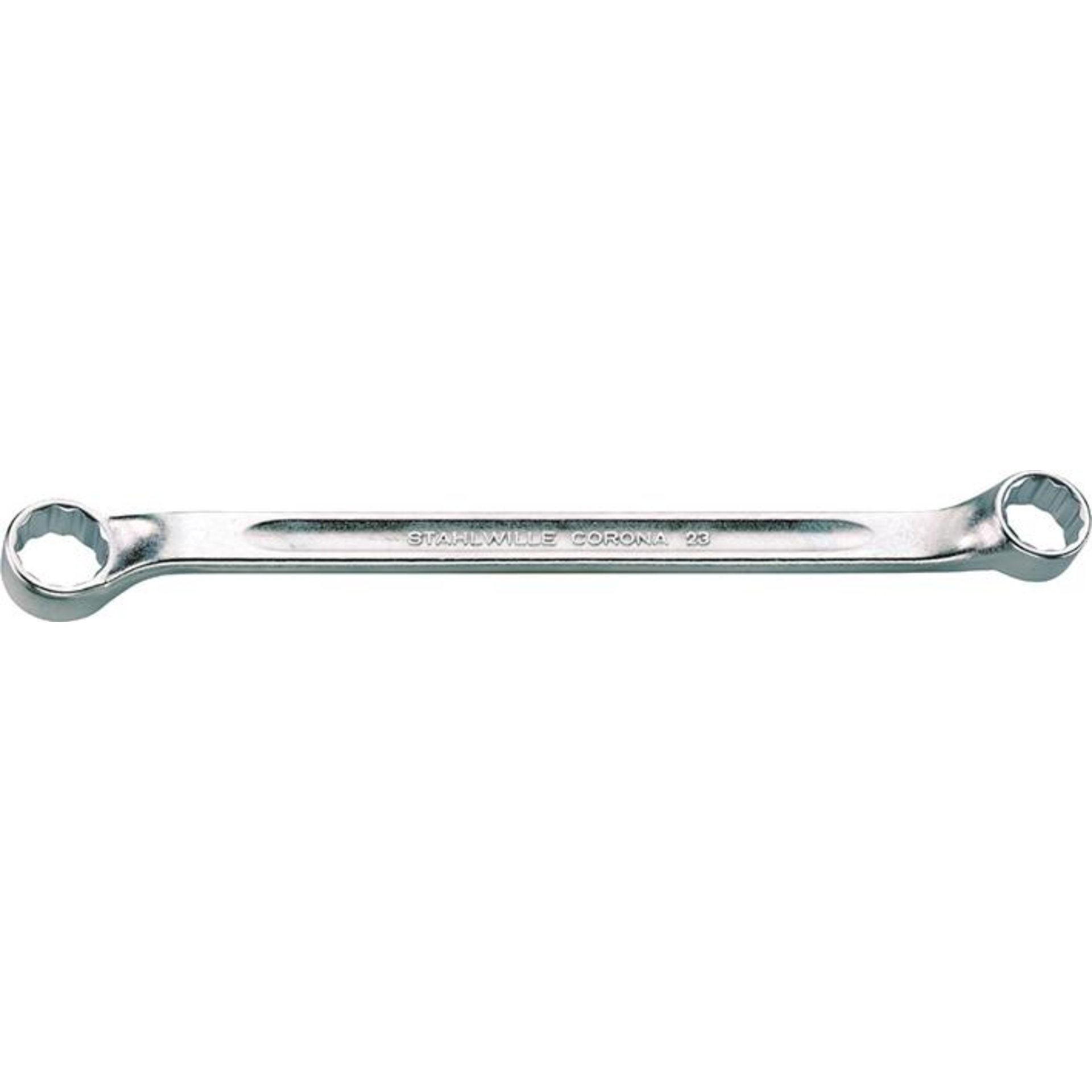 Doppelringschlüssel Nr. 23, flach gekröpft