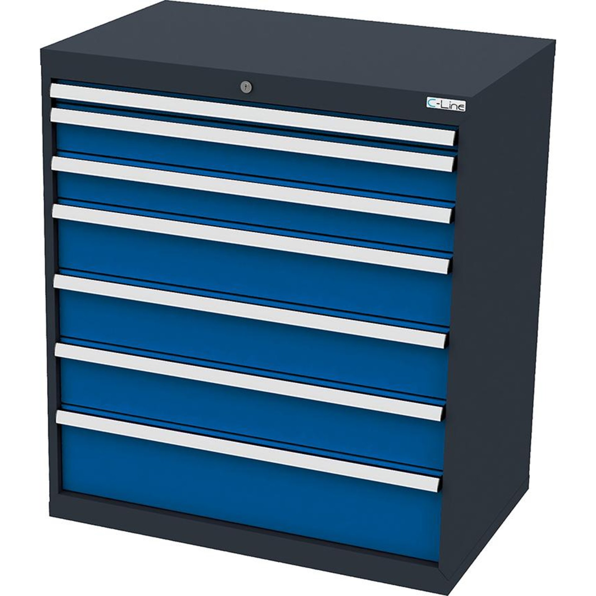 Schubladenschrank, 7 Schubladen, Breite 900 mm