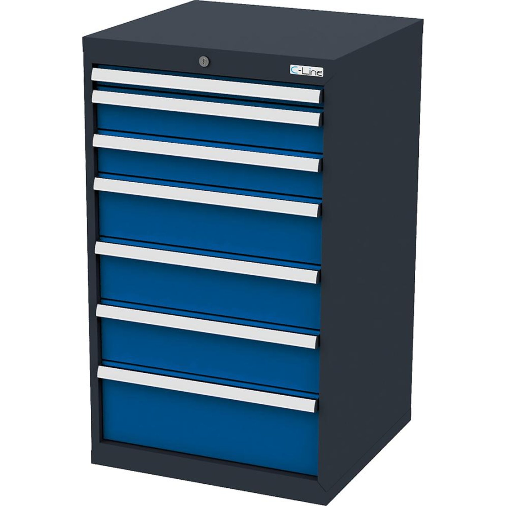 Schubladenschrank, 7 Schubladen, Breite 600 mm