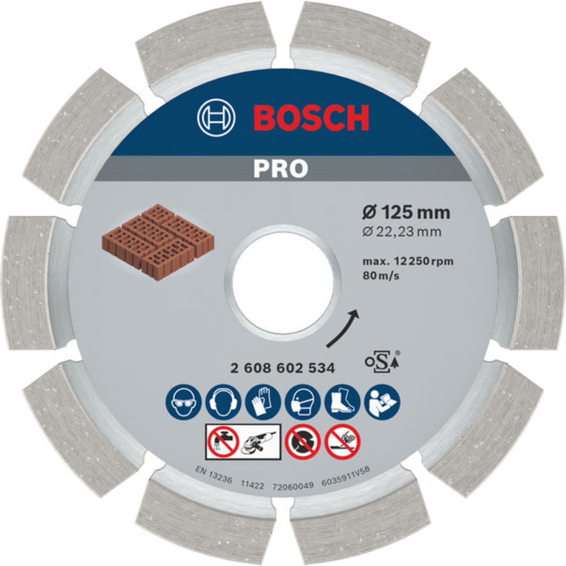 PRO Mortar Diamanttrennscheibe, 125 x 22,23 mm