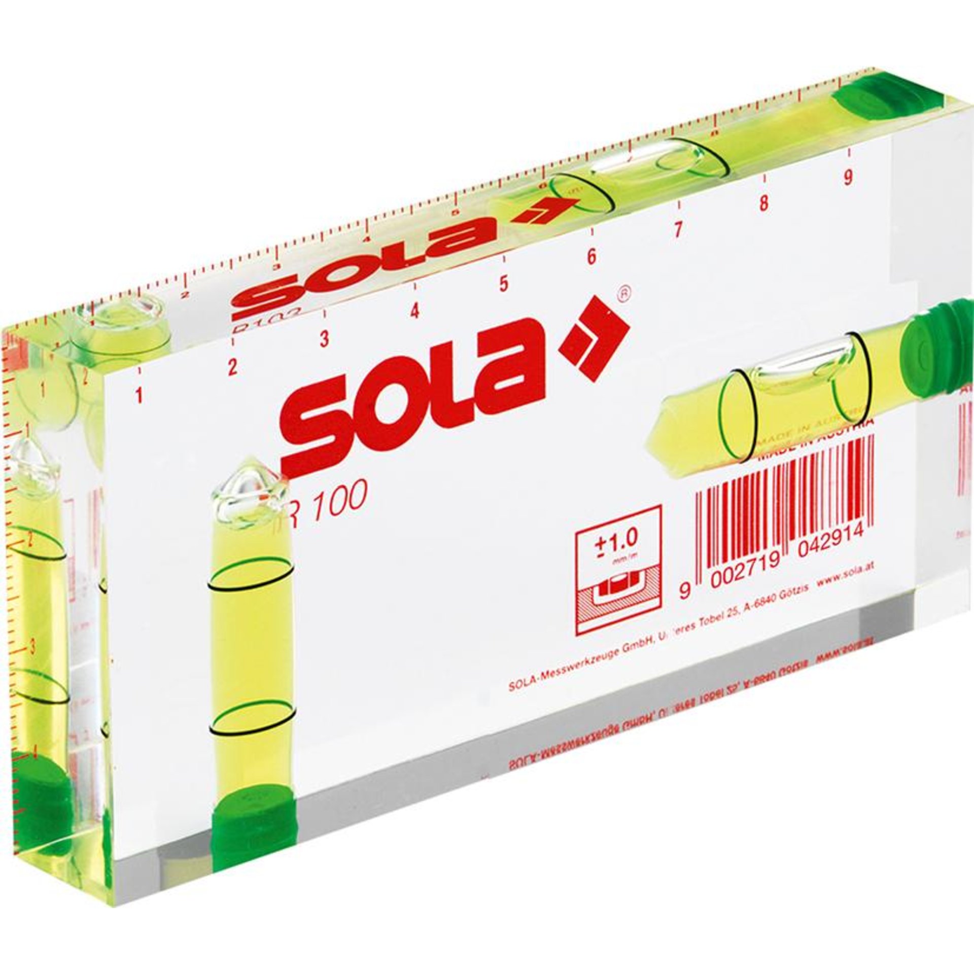 Kleinwasserwaage R100 10 cm Sola