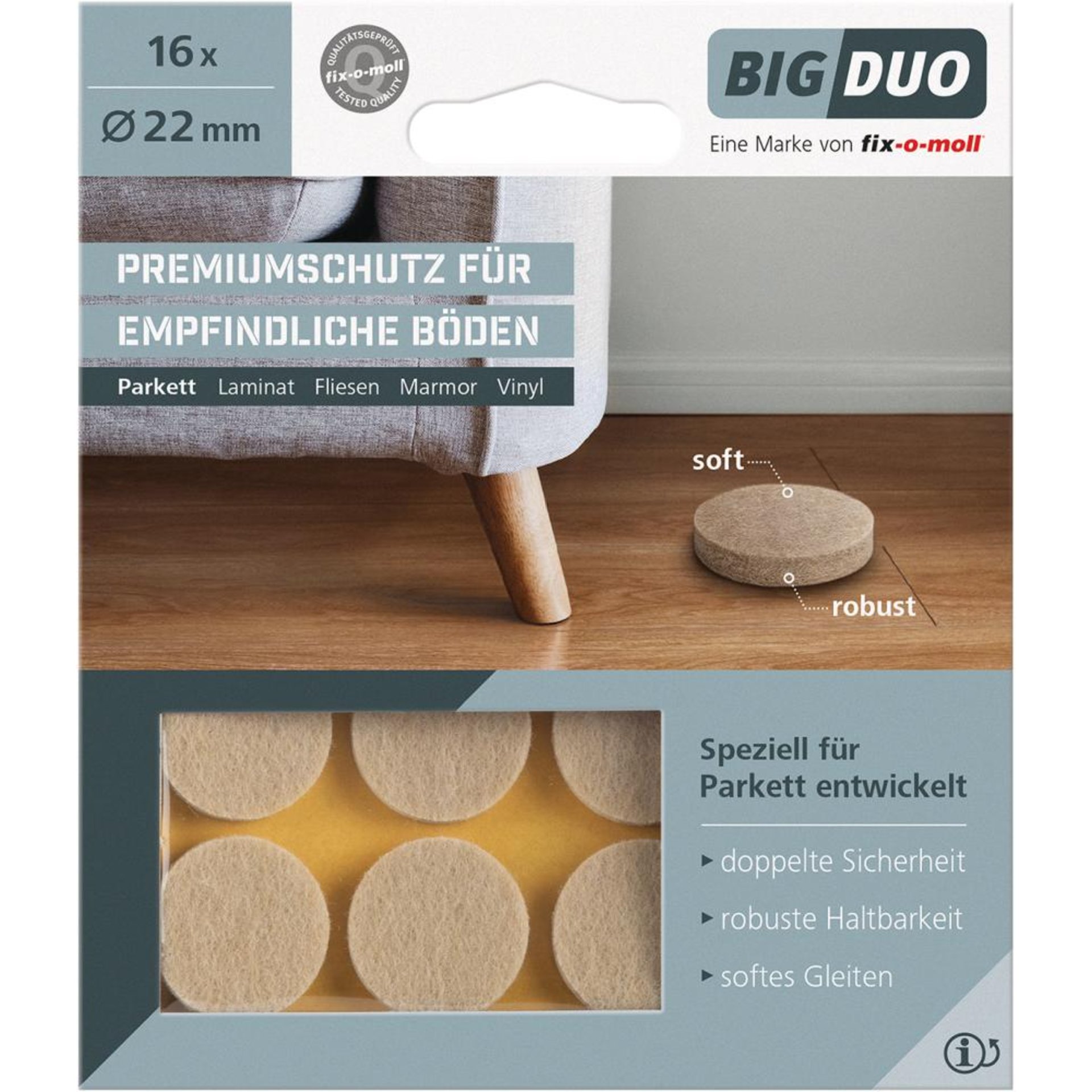 Parkettgleiter BIGDUO fix-o-moll®