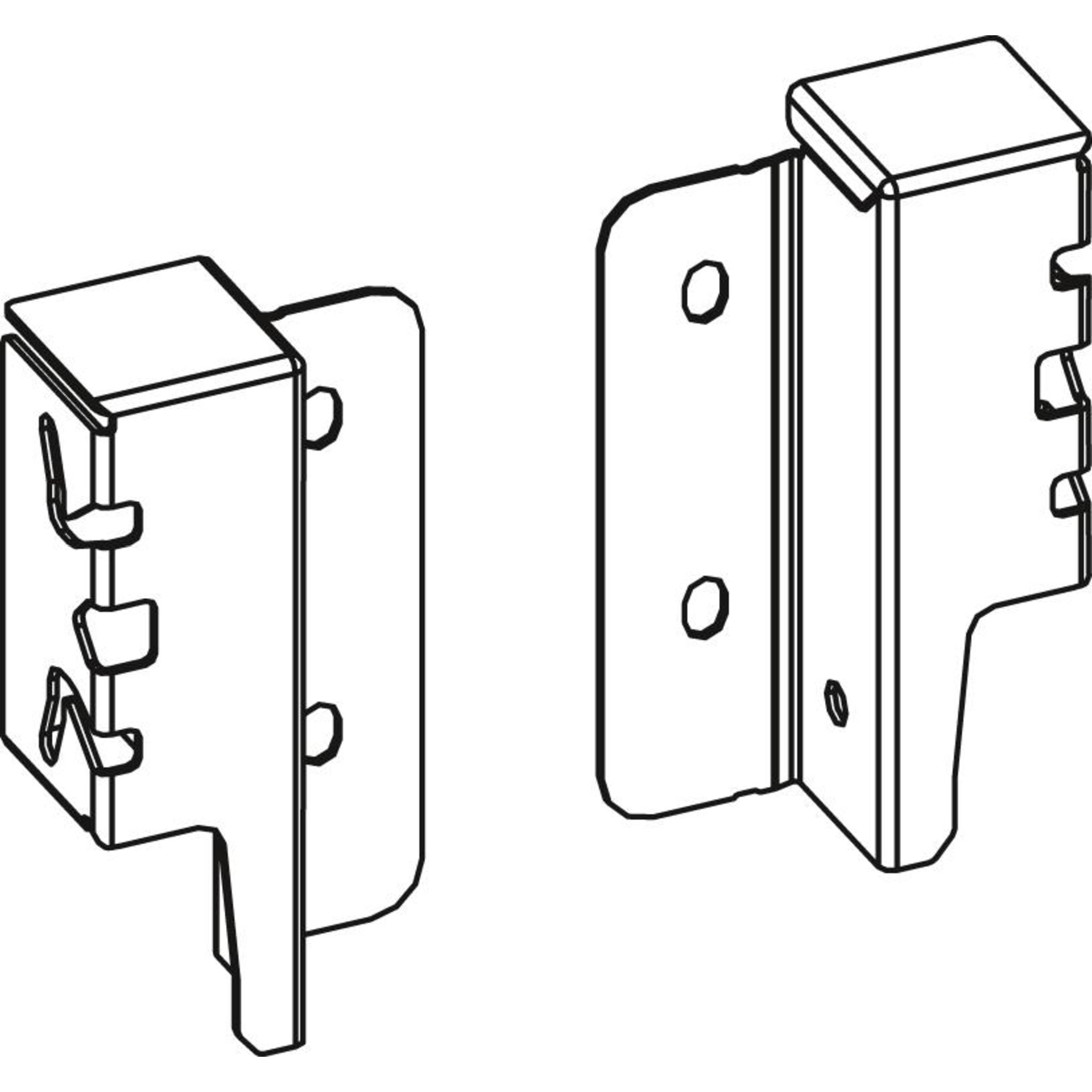 ArciTech Set Rückwandverbinder, Höhe 94 mm
