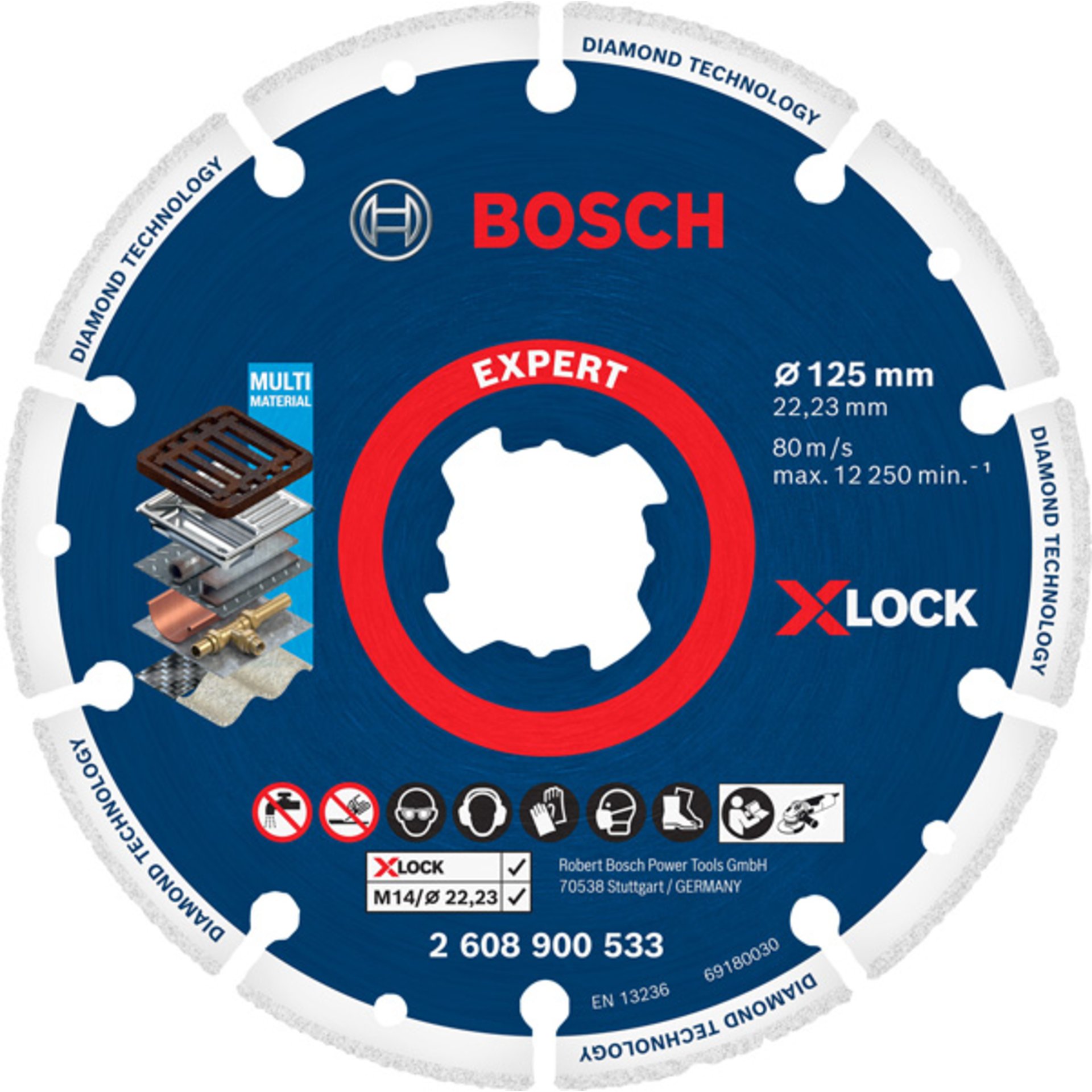 EXPERT Diamond Metal Wheel Trennscheibe, X-LOCK, 125x22,23 mm