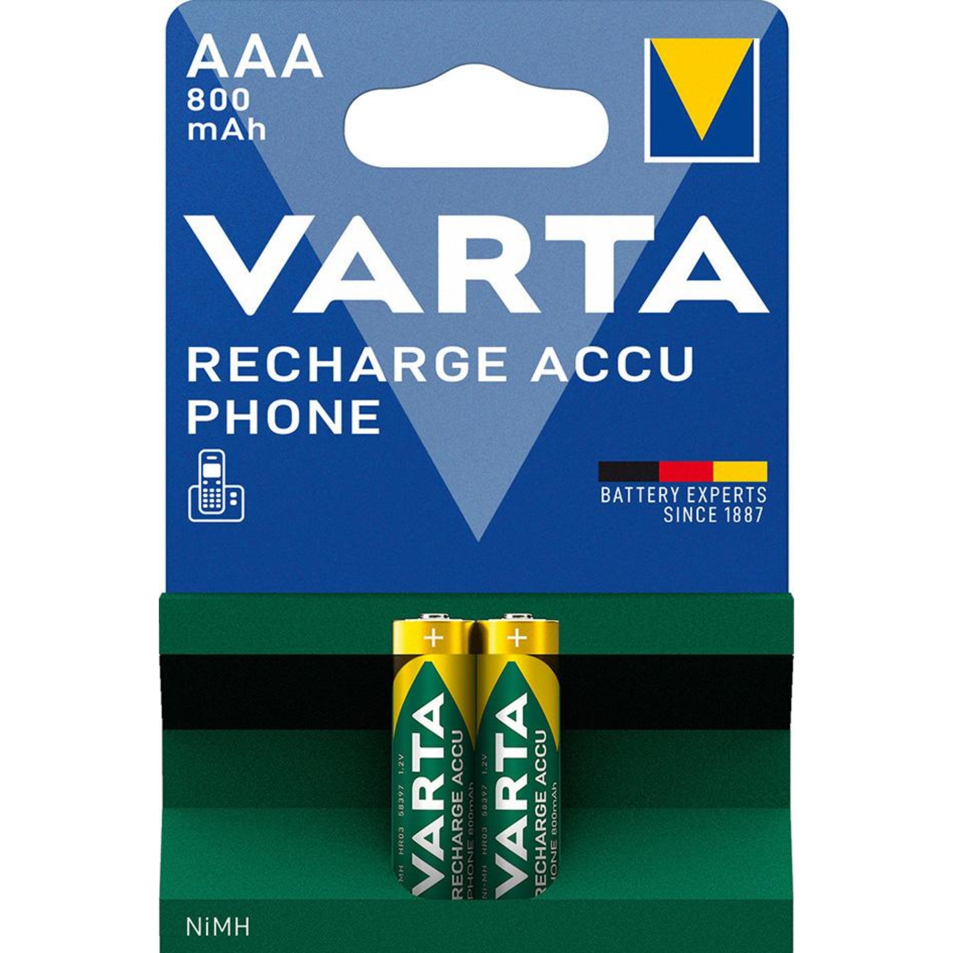 VARTA Phonepower Accu T398 Mico/AAA/HR03,800mAh