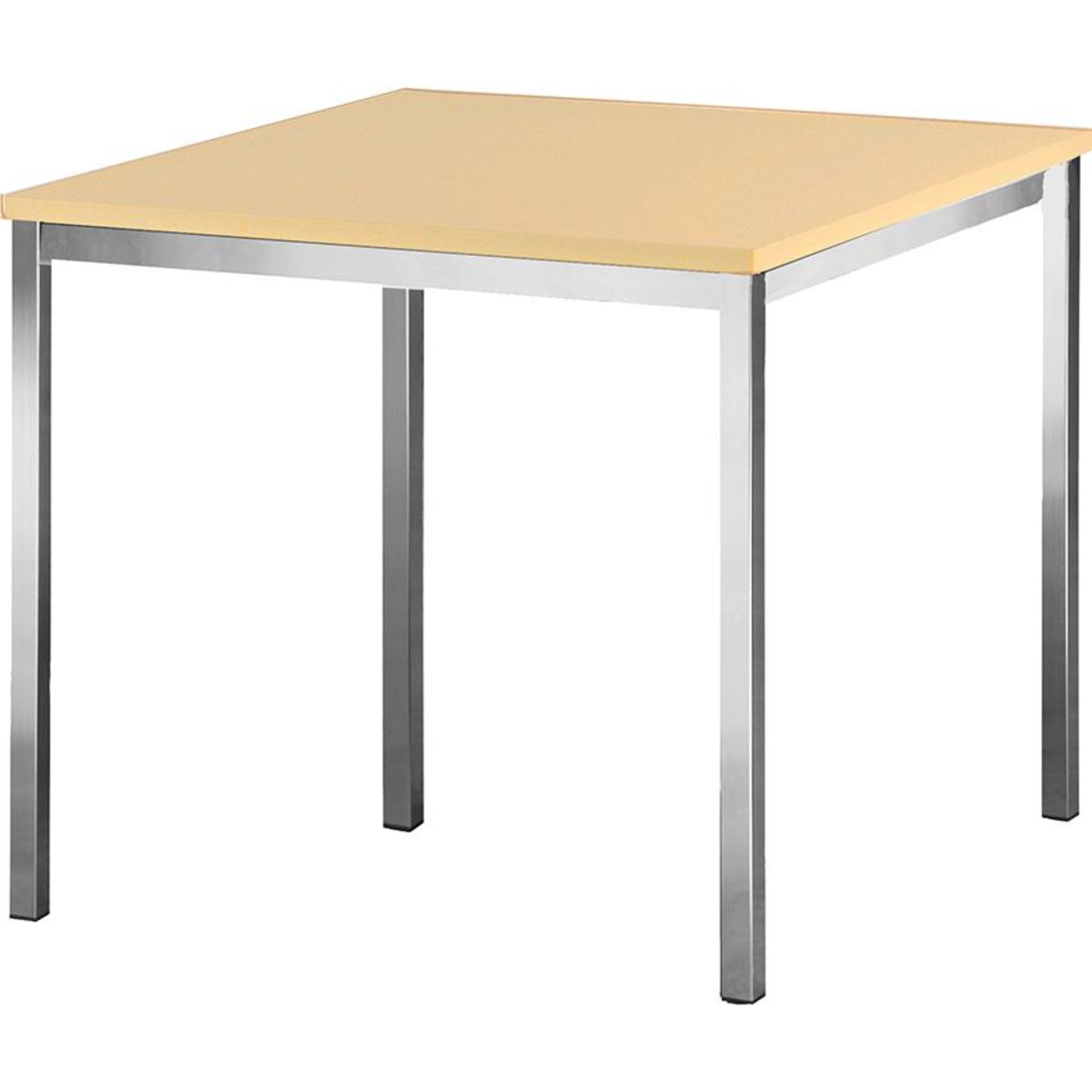 Mehrzwecktisch, mit Vierkant-Stahlrohr-Gestell