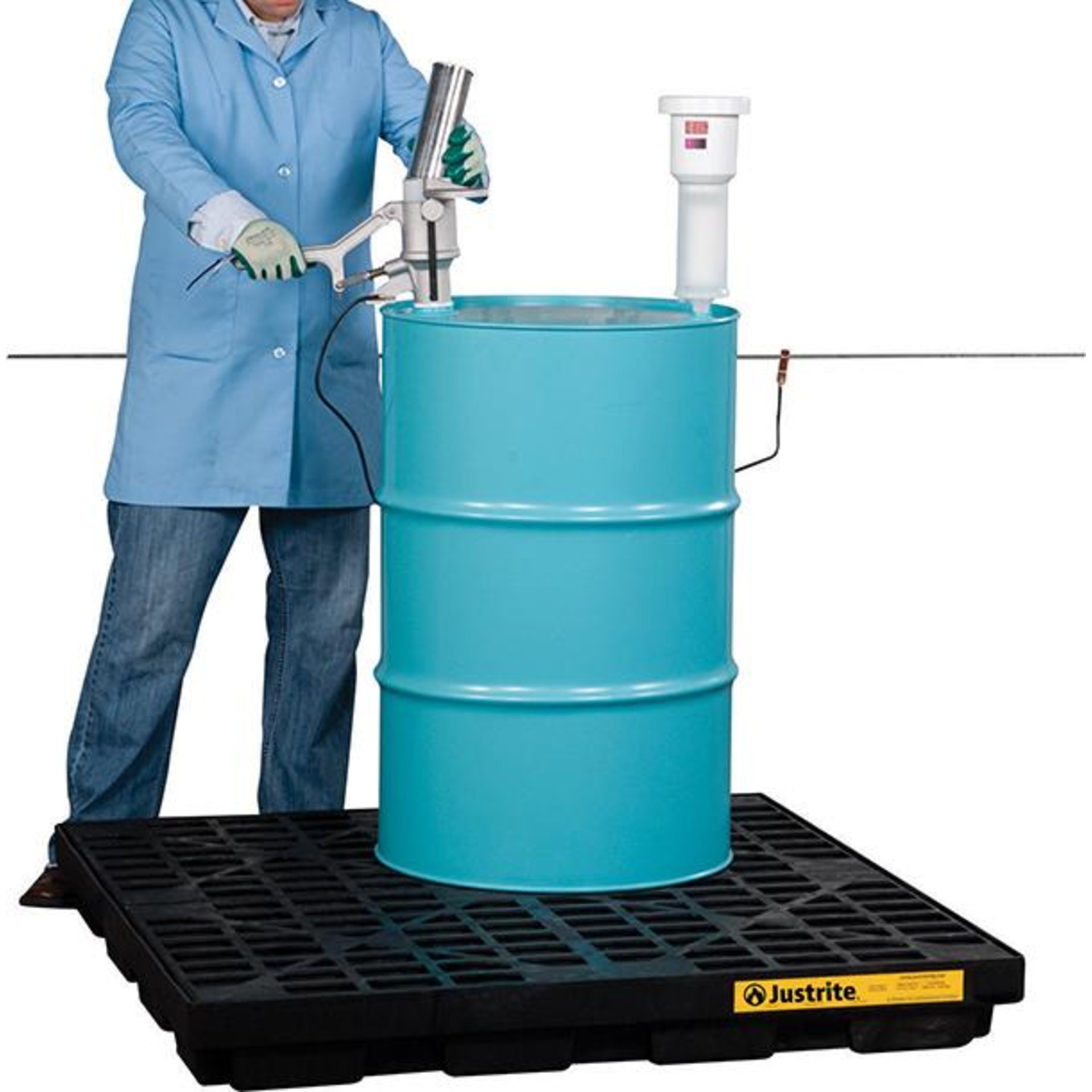 Aerosoldosen- Recyclingsystem Set Auslaufstutzen, Filter Abgreifklemme, Brille