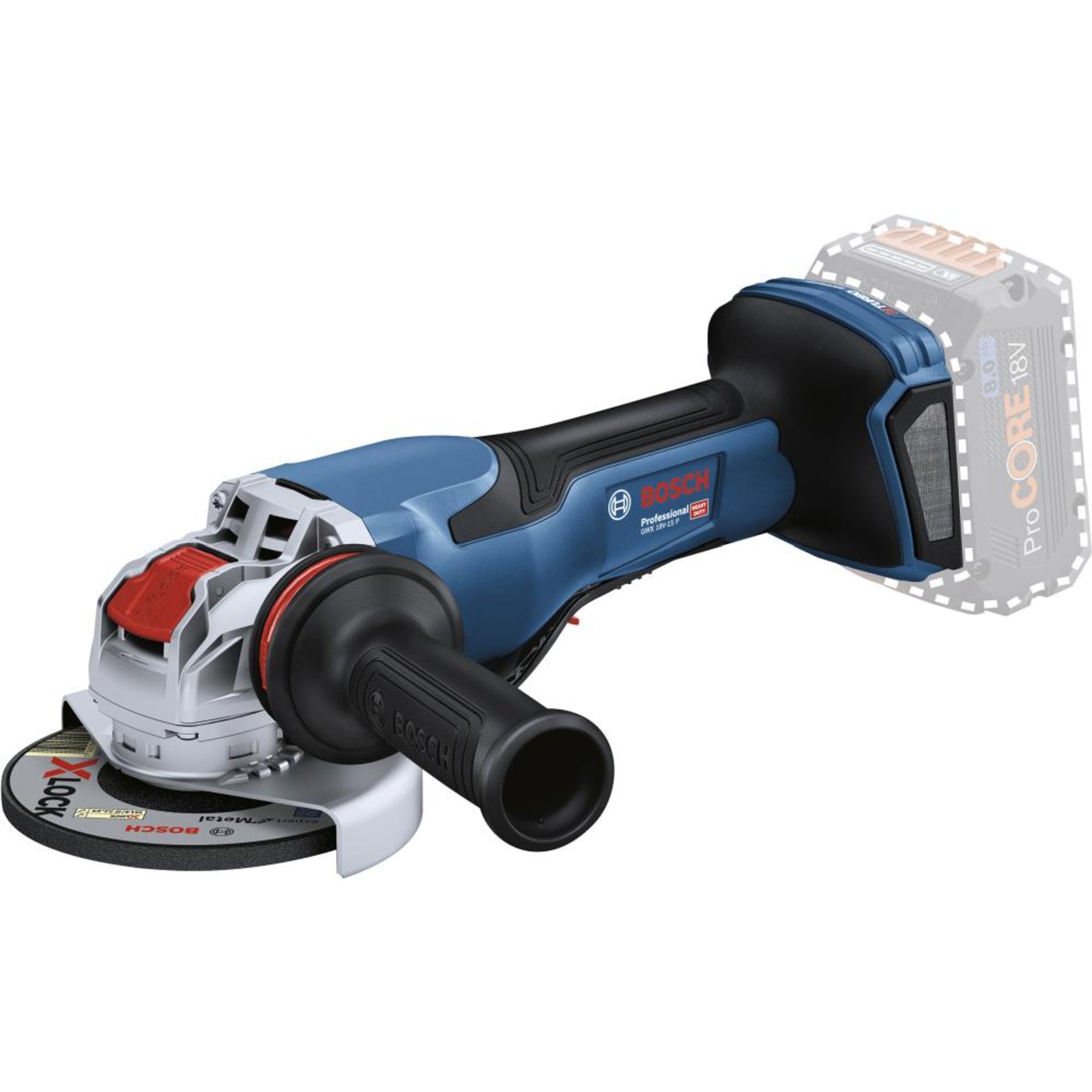 Akku-Winkelschleifer GWX 18V-15 P Professional