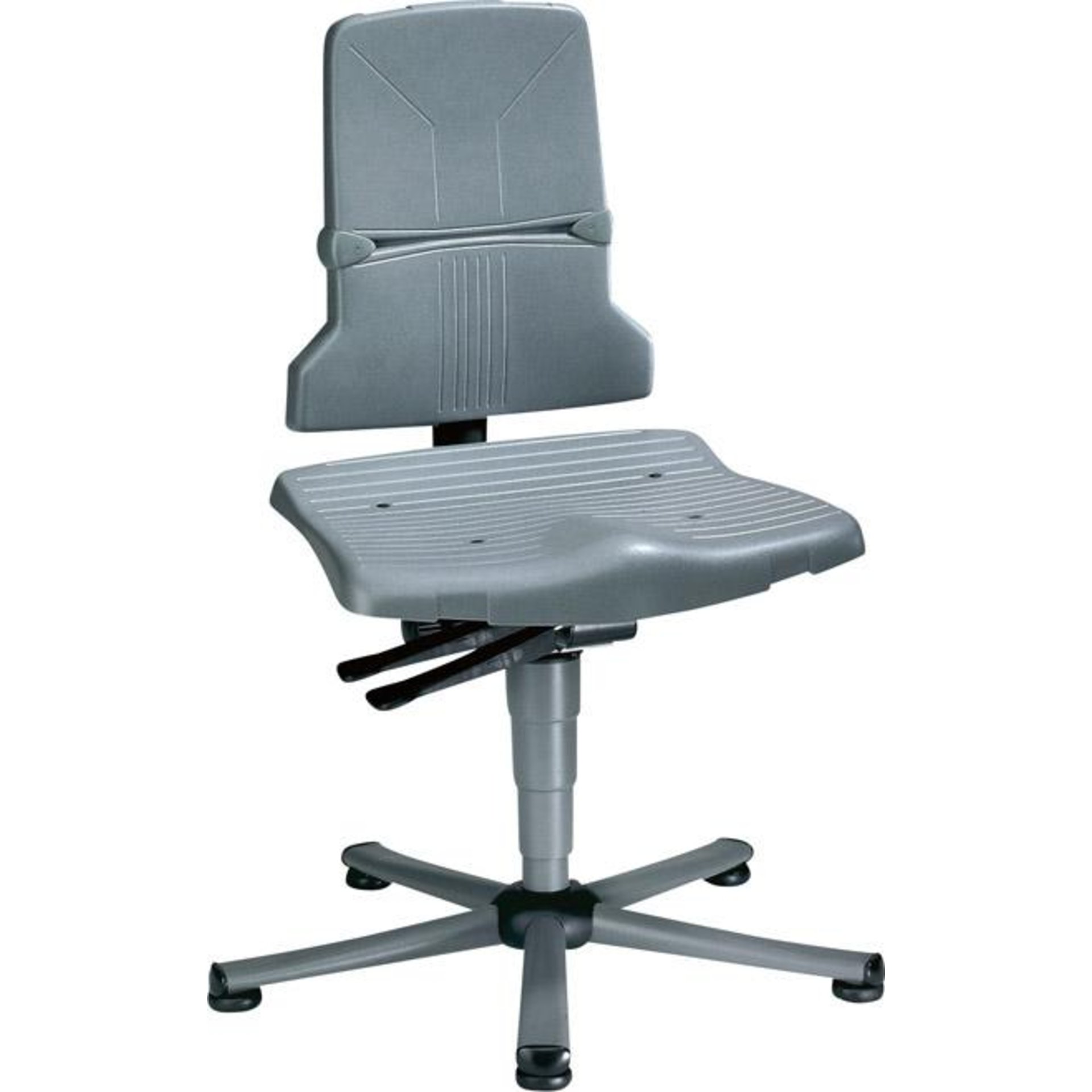 Bimos Arbeitsstuhl 9820-1000 Sintec 1 grau Sitzhöhe 430-580 mm mit Gleiter