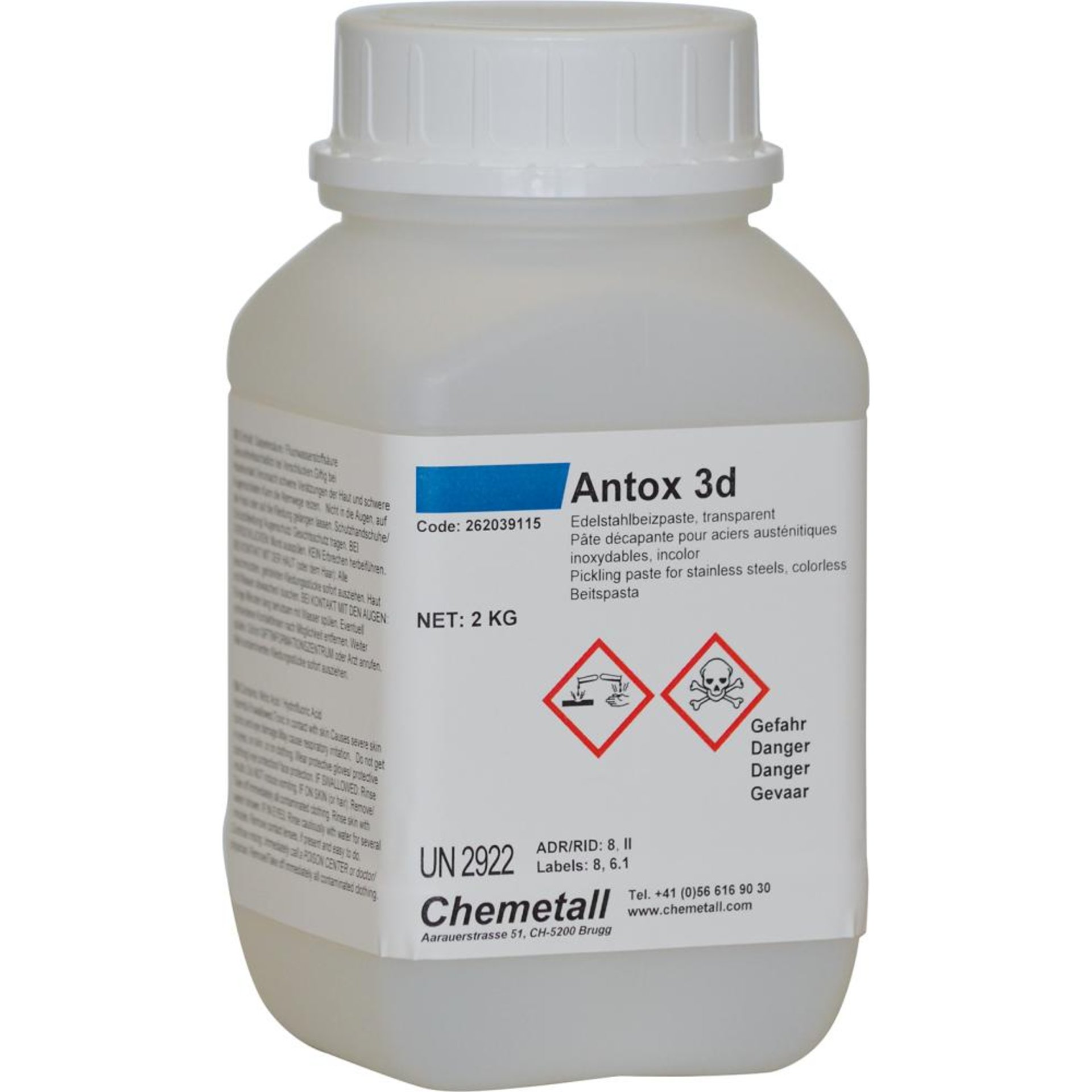 Edelstahlbeizpaste 3D 2 kg Antox