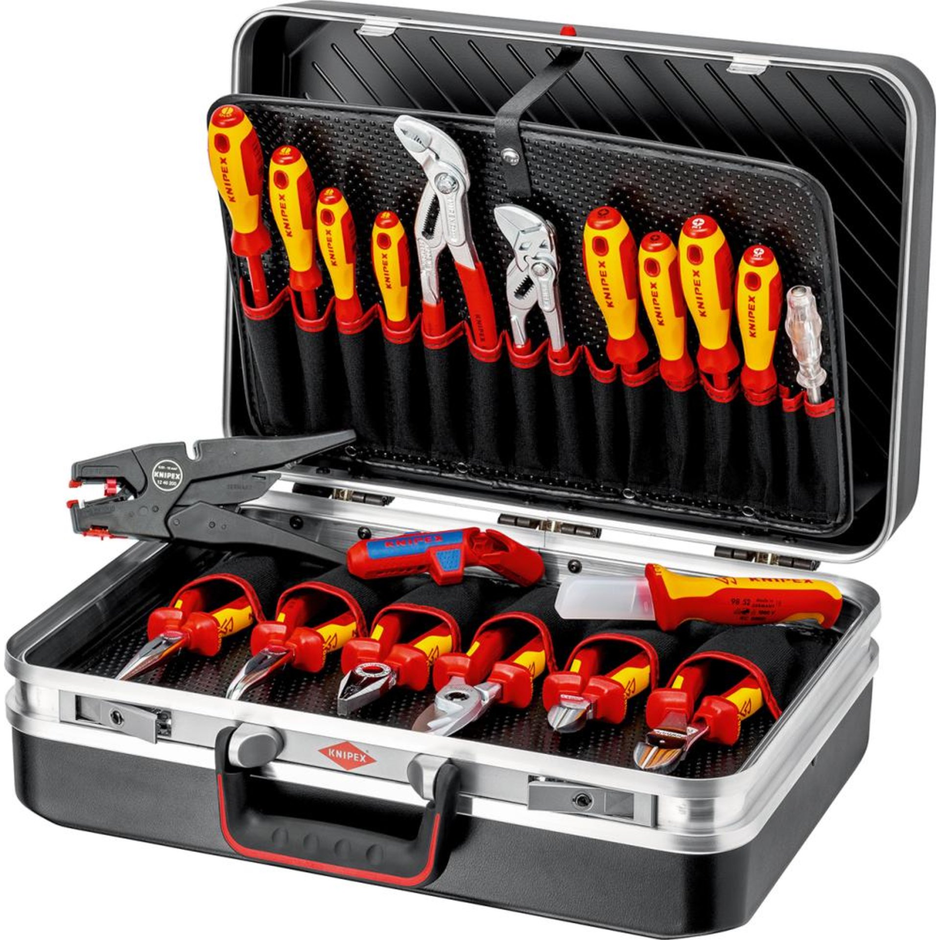 Werkzeugsortiment Vision Elektriker 20-teilig im ABS-Koffer Knipex
