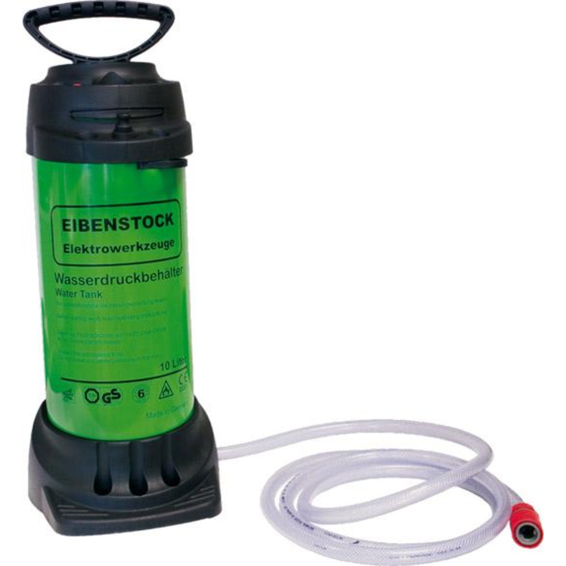 WasserdruckbehälterMetall10 l, mit 3,5 m Schlauch