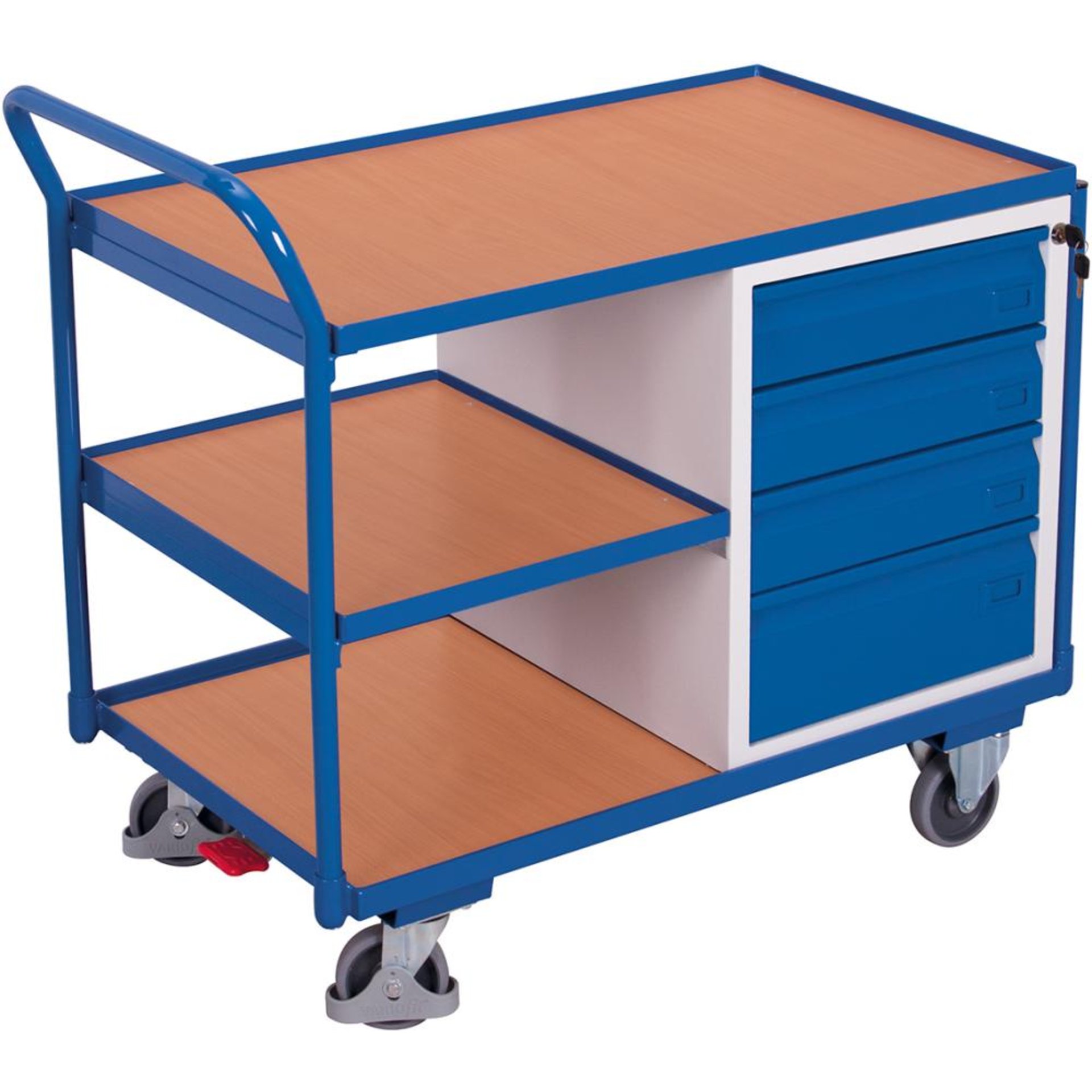Tischwagen, 4 Schubladen