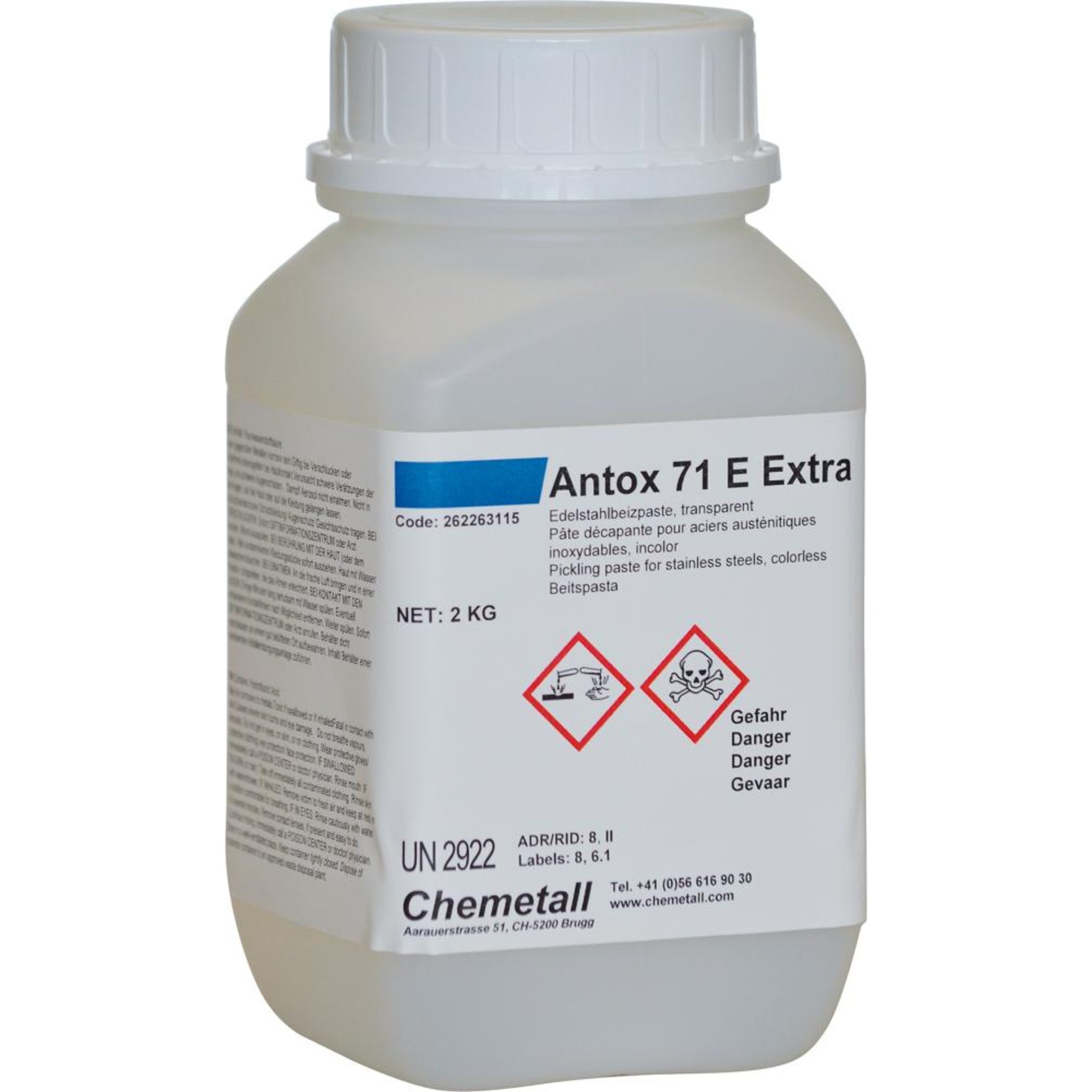 Edelstahlbeizpaste 71E extra, 2kg Antox