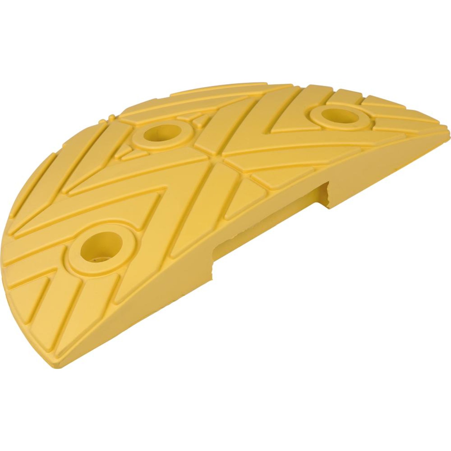 Fahrbahnschwelle Endstück gelb B250xT420xH50 mm