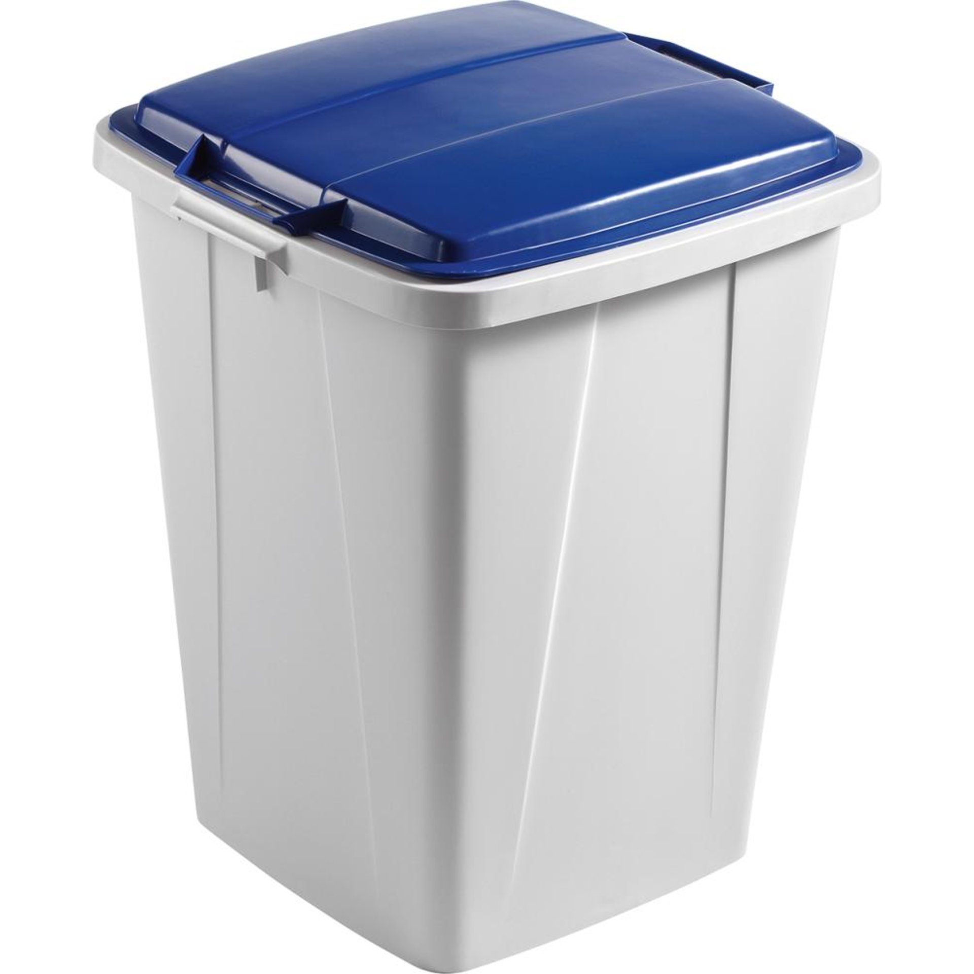 Wertstoffsammler 90l grauinkl. Deckel, blau