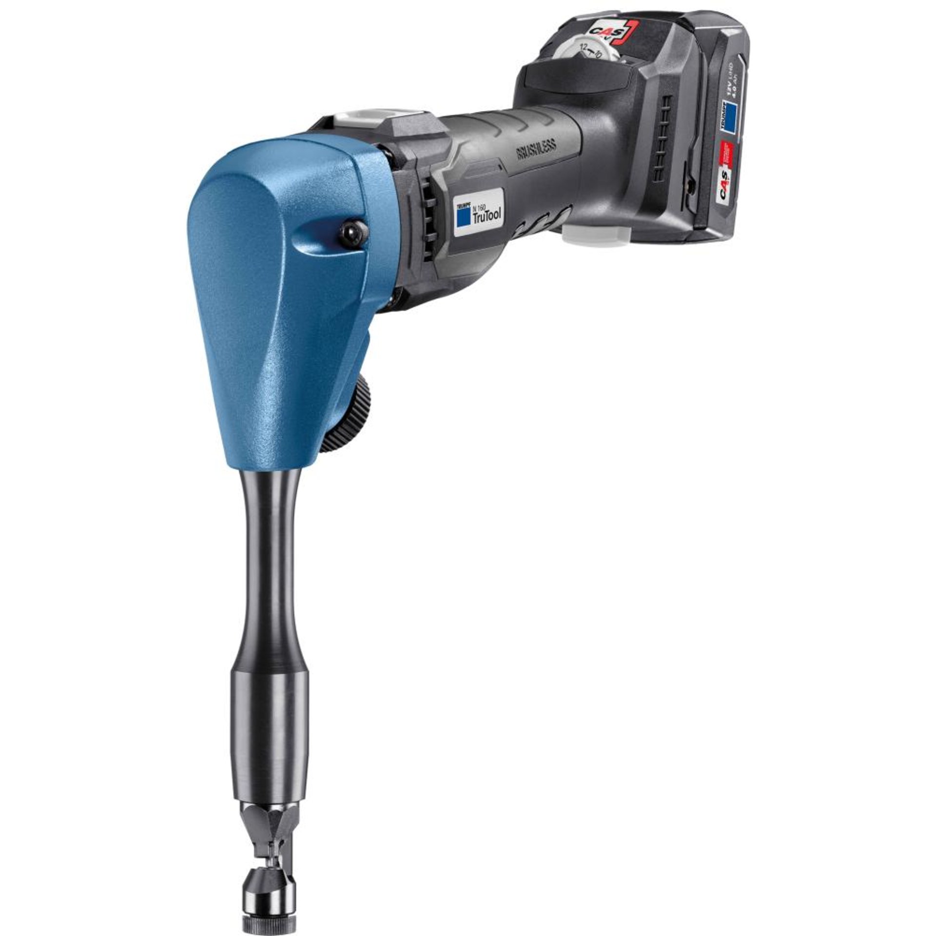 Akku Blechnibbler TruTool N 160 Trumpf 2x18,0V 4,0 Ah Ladegerät Trumpf-Box
